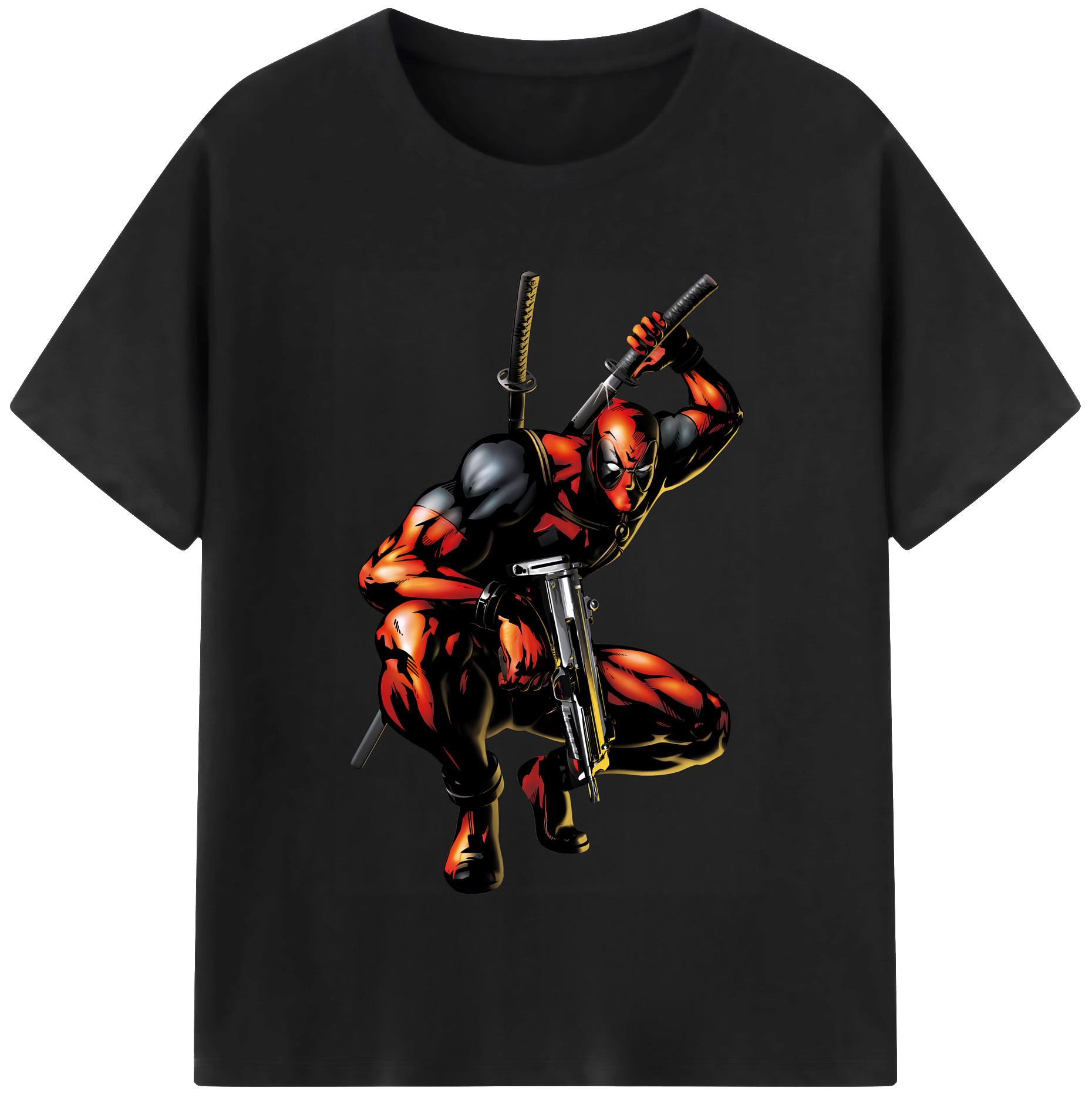 （画像用） Deadpool デッドプール レディースカジュアルプリントTシャツ（綿100％）
