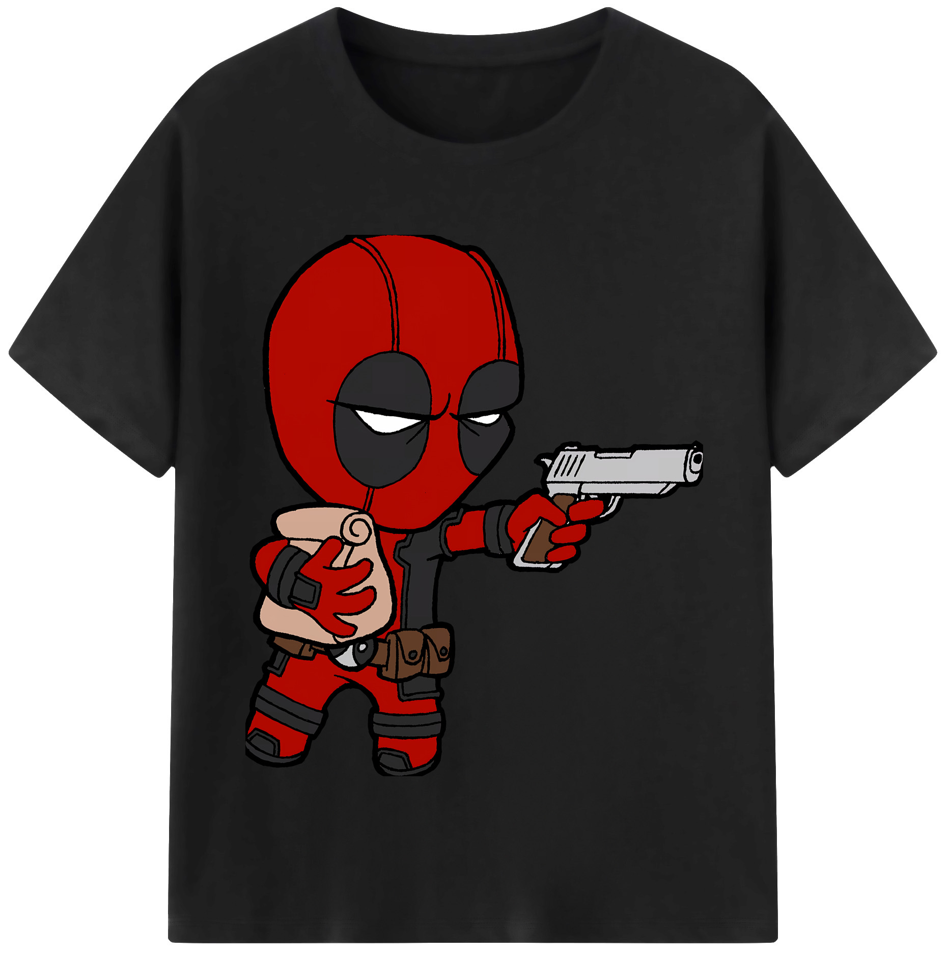 （画像用） Deadpool デッドプール レディースカジュアルプリントTシャツ（綿100％）