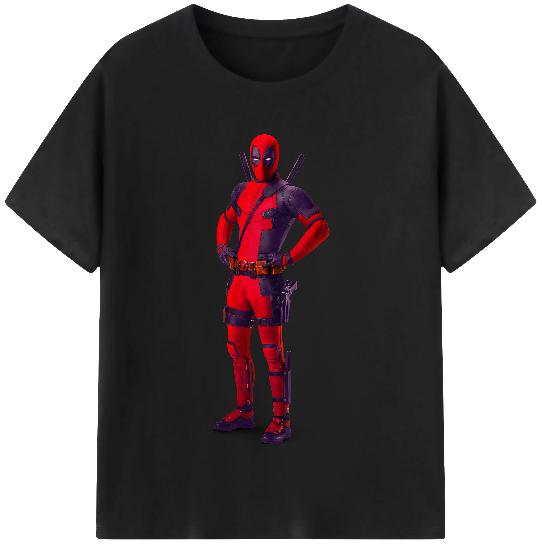 （画像用） Deadpool デッドプール レディースカジュアルプリントTシャツ（綿100％）