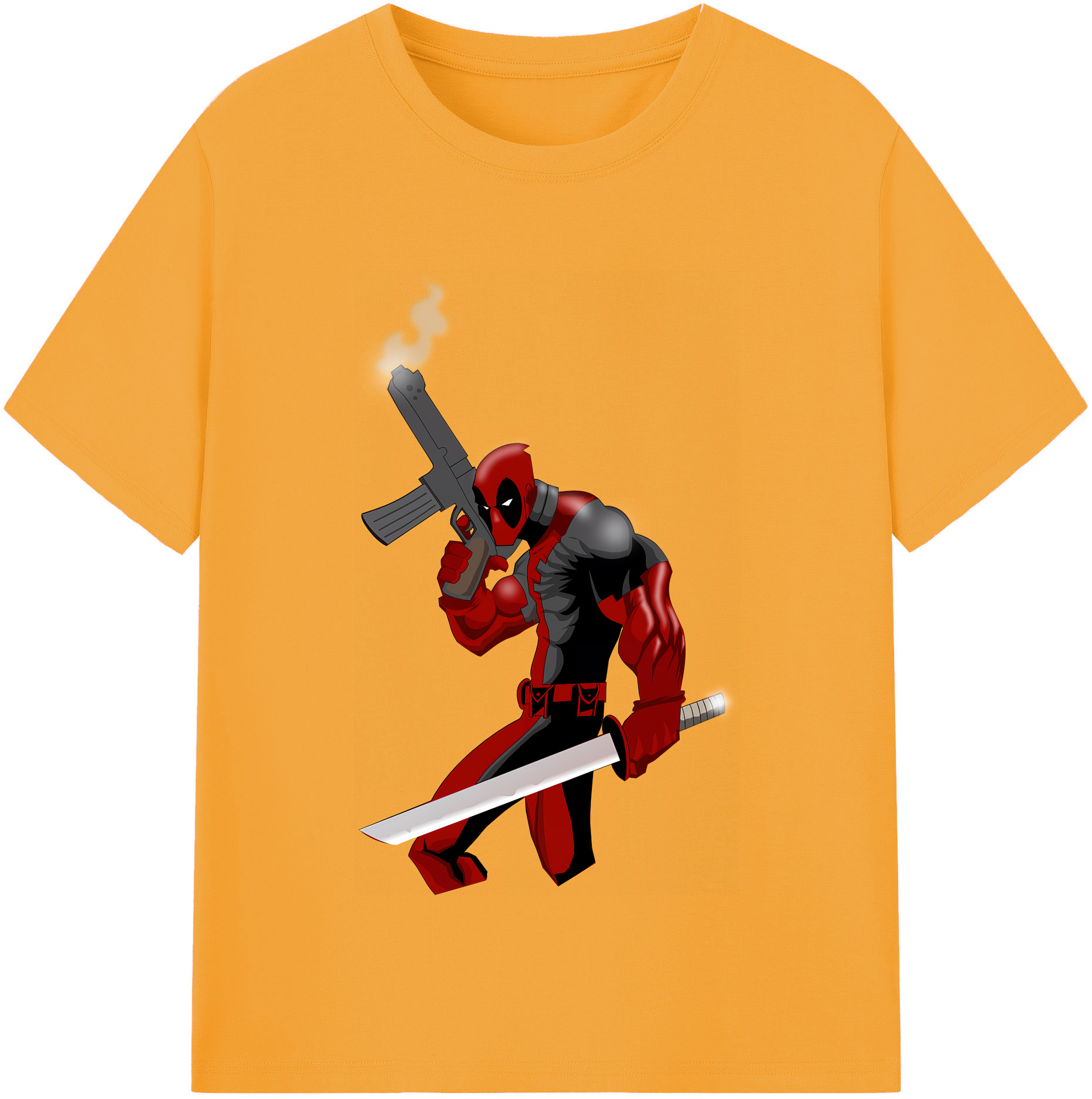 （画像用） Deadpool デッドプール レディースカジュアルプリントTシャツ（綿100％）
