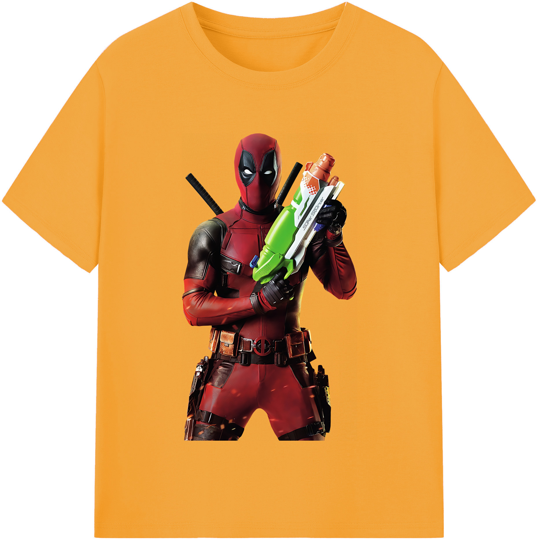 （画像用） Deadpool デッドプール レディースカジュアルプリントTシャツ（綿100％）
