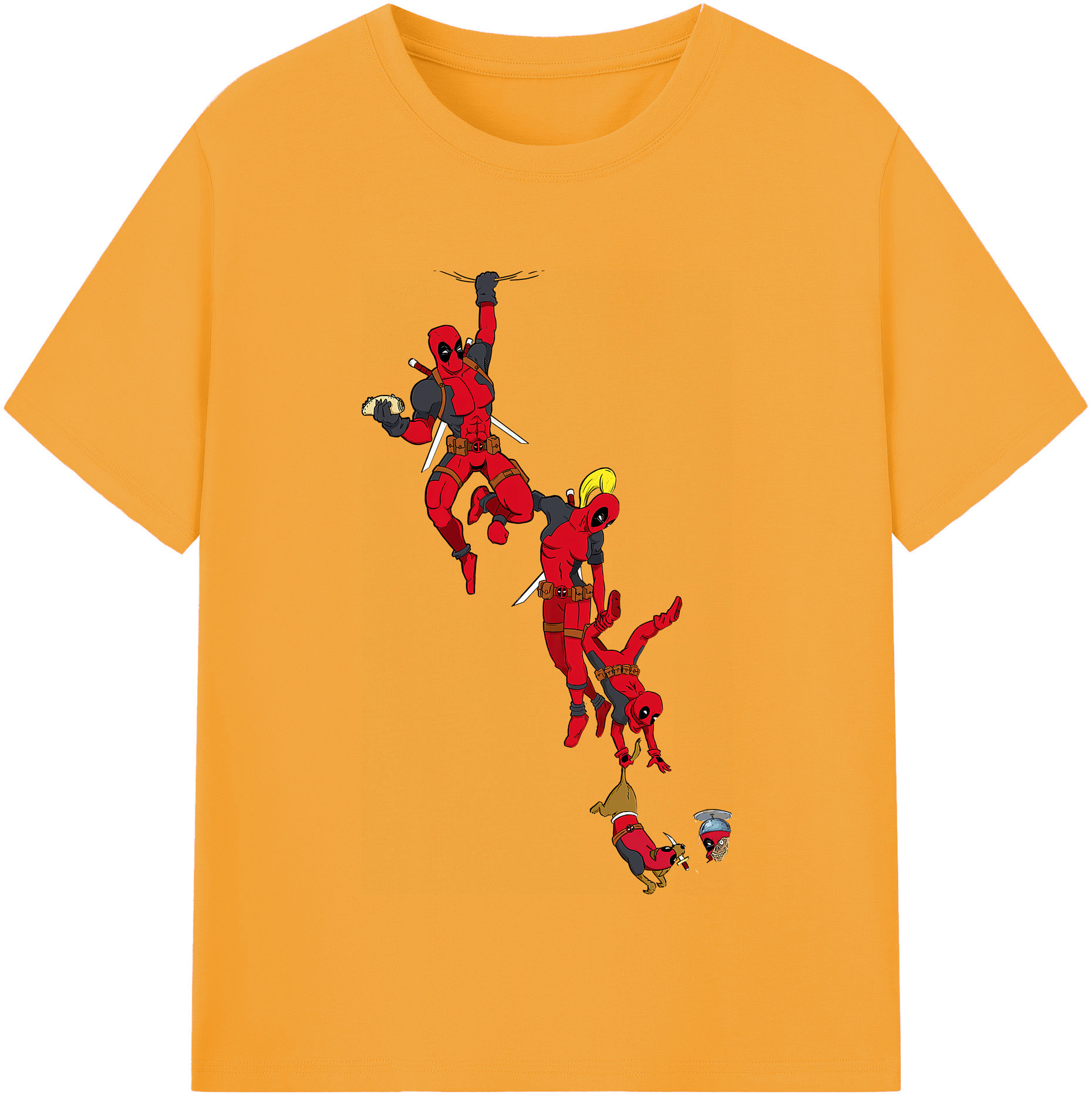 （画像用） Deadpool デッドプール レディースカジュアルプリントTシャツ（綿100％）