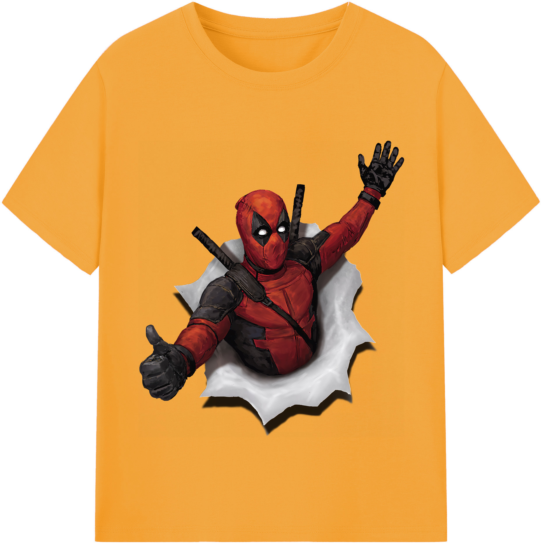 （画像用） Deadpool デッドプール レディースカジュアルプリントTシャツ（綿100％）