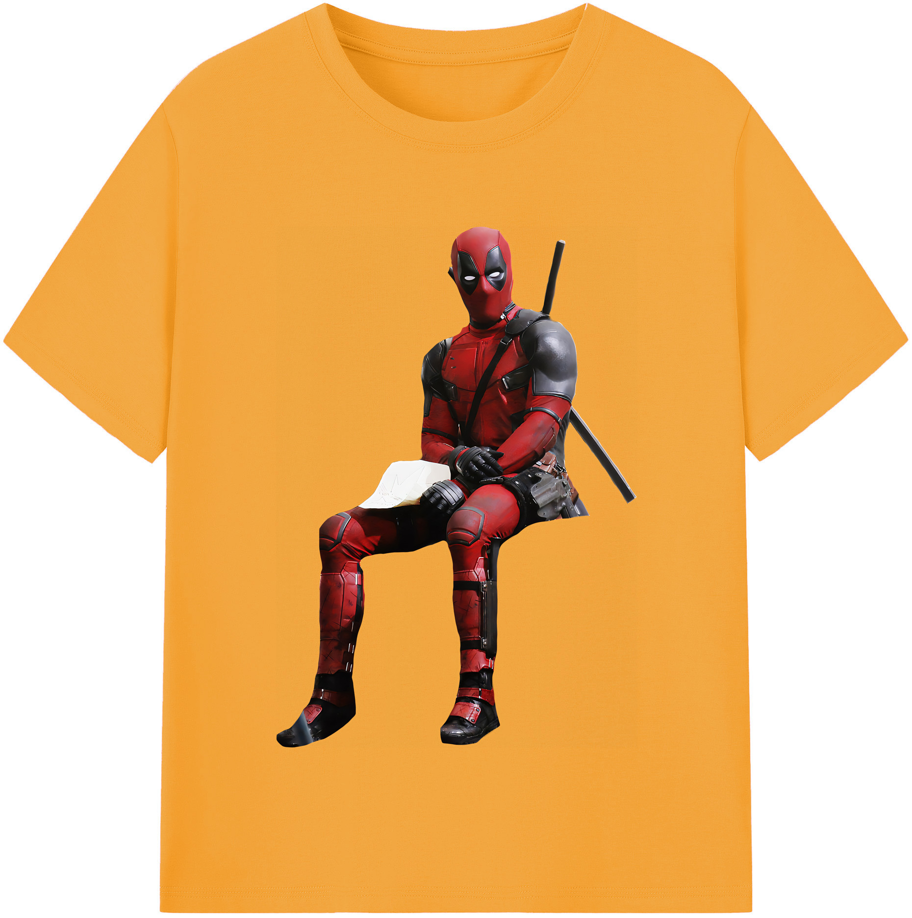 （画像用） Deadpool デッドプール レディースカジュアルプリントTシャツ（綿100％）