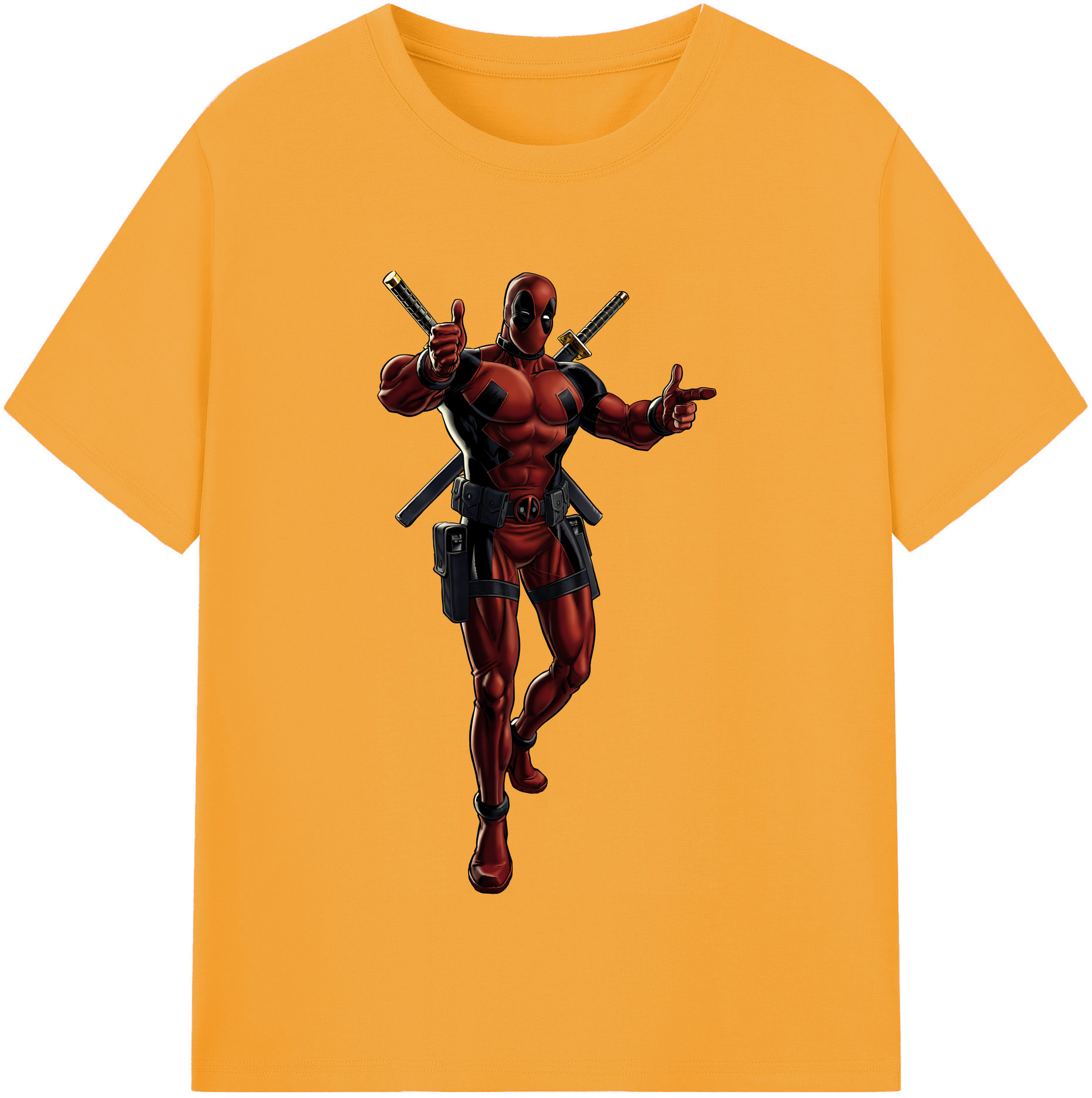 （画像用） Deadpool デッドプール レディースカジュアルプリントTシャツ（綿100％）