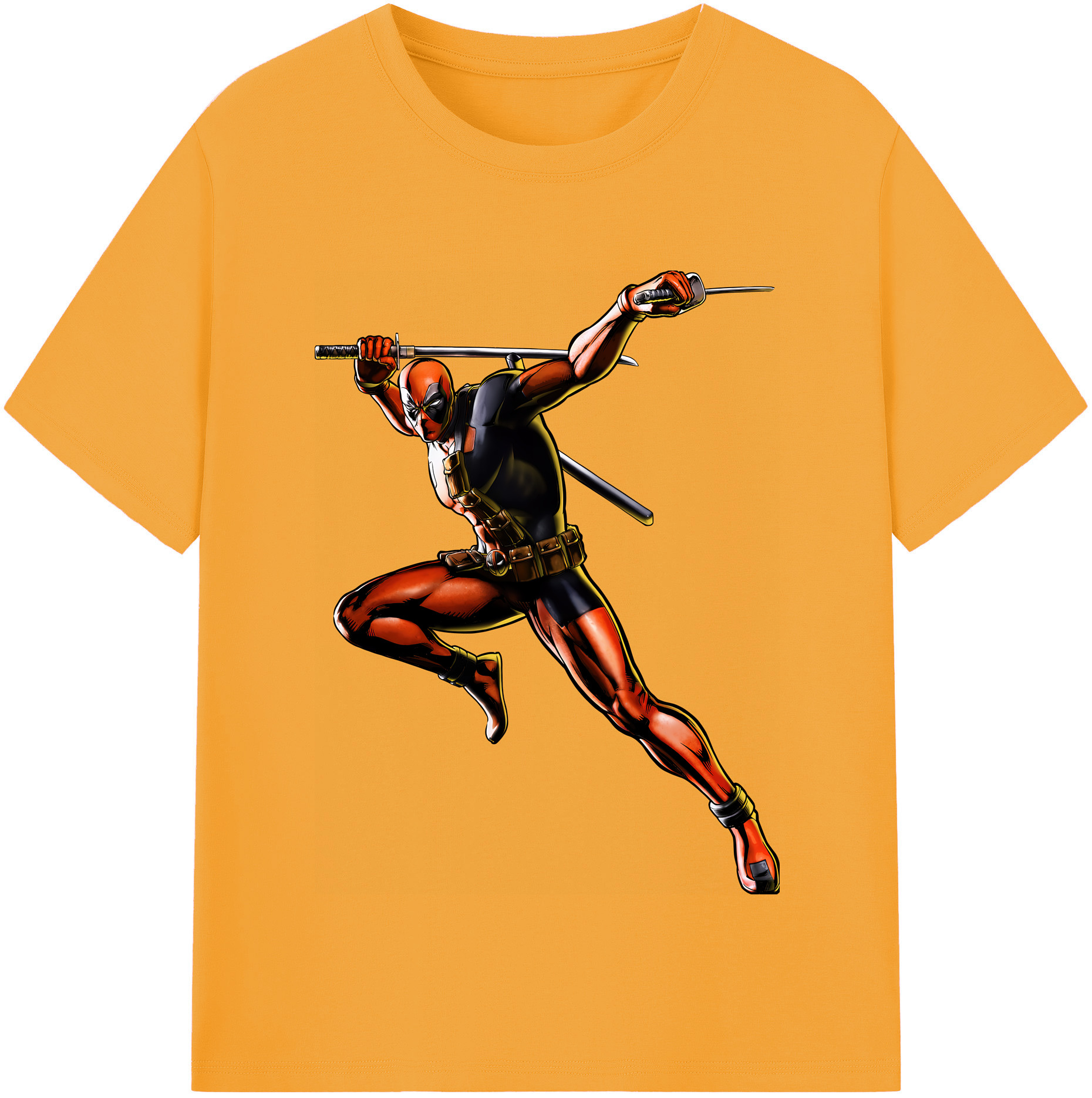 （画像用） Deadpool デッドプール レディースカジュアルプリントTシャツ（綿100％）