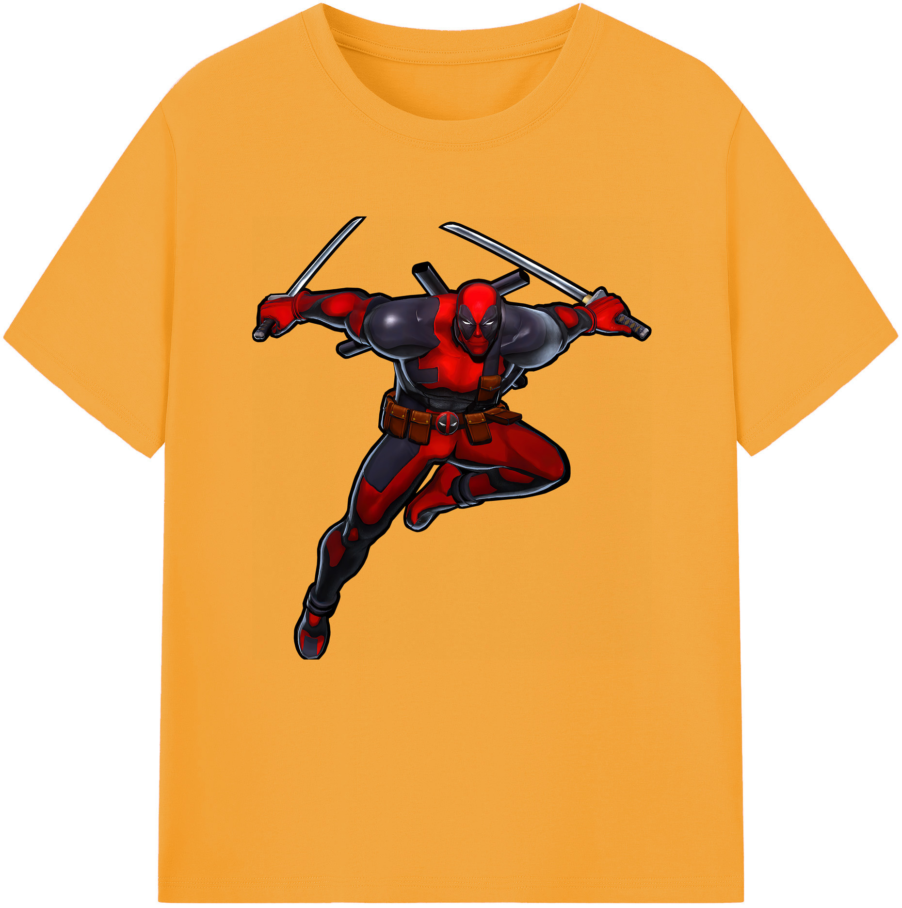 （画像用） Deadpool デッドプール レディースカジュアルプリントTシャツ（綿100％）