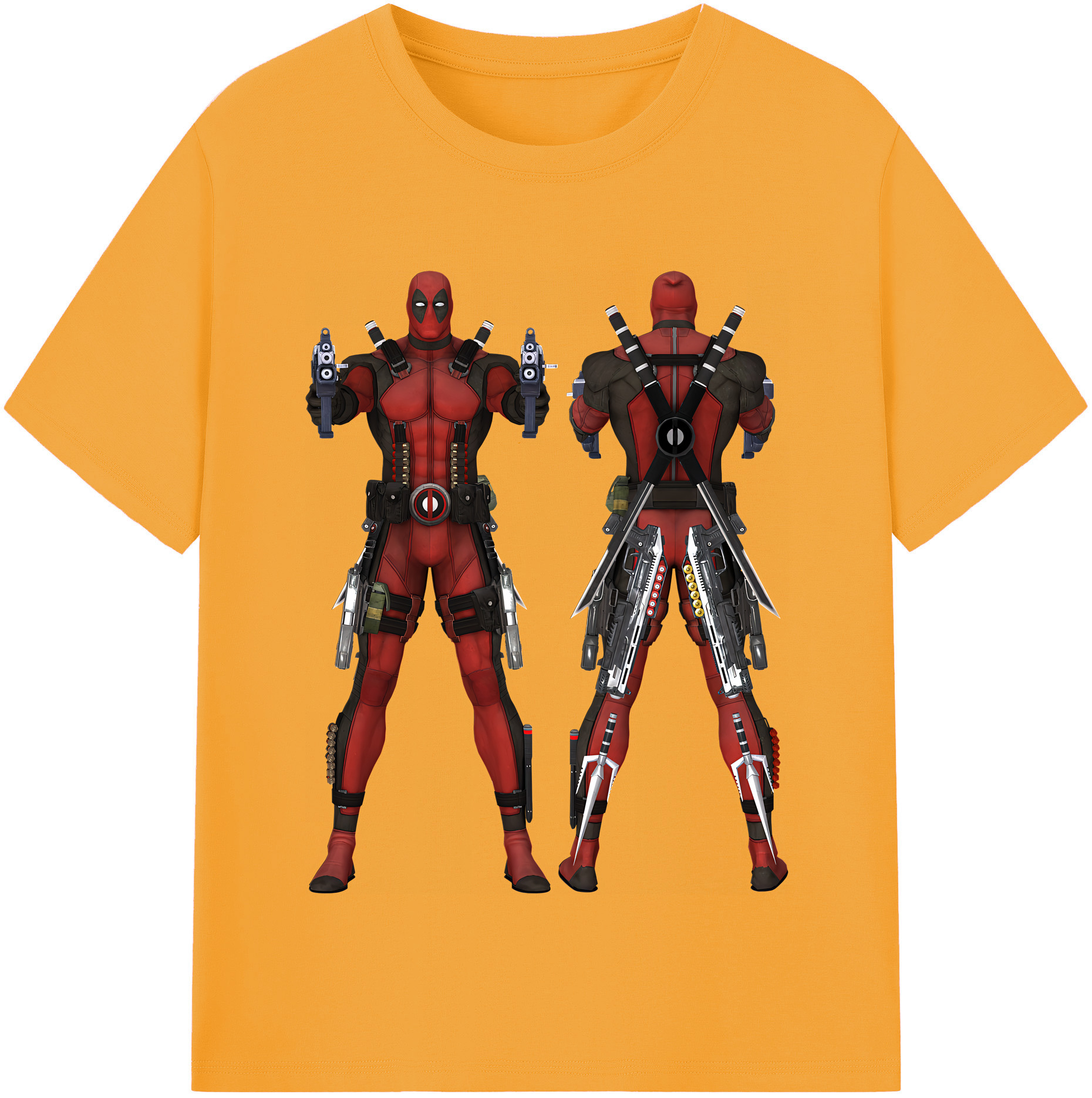 （画像用） Deadpool デッドプール レディースカジュアルプリントTシャツ（綿100％）