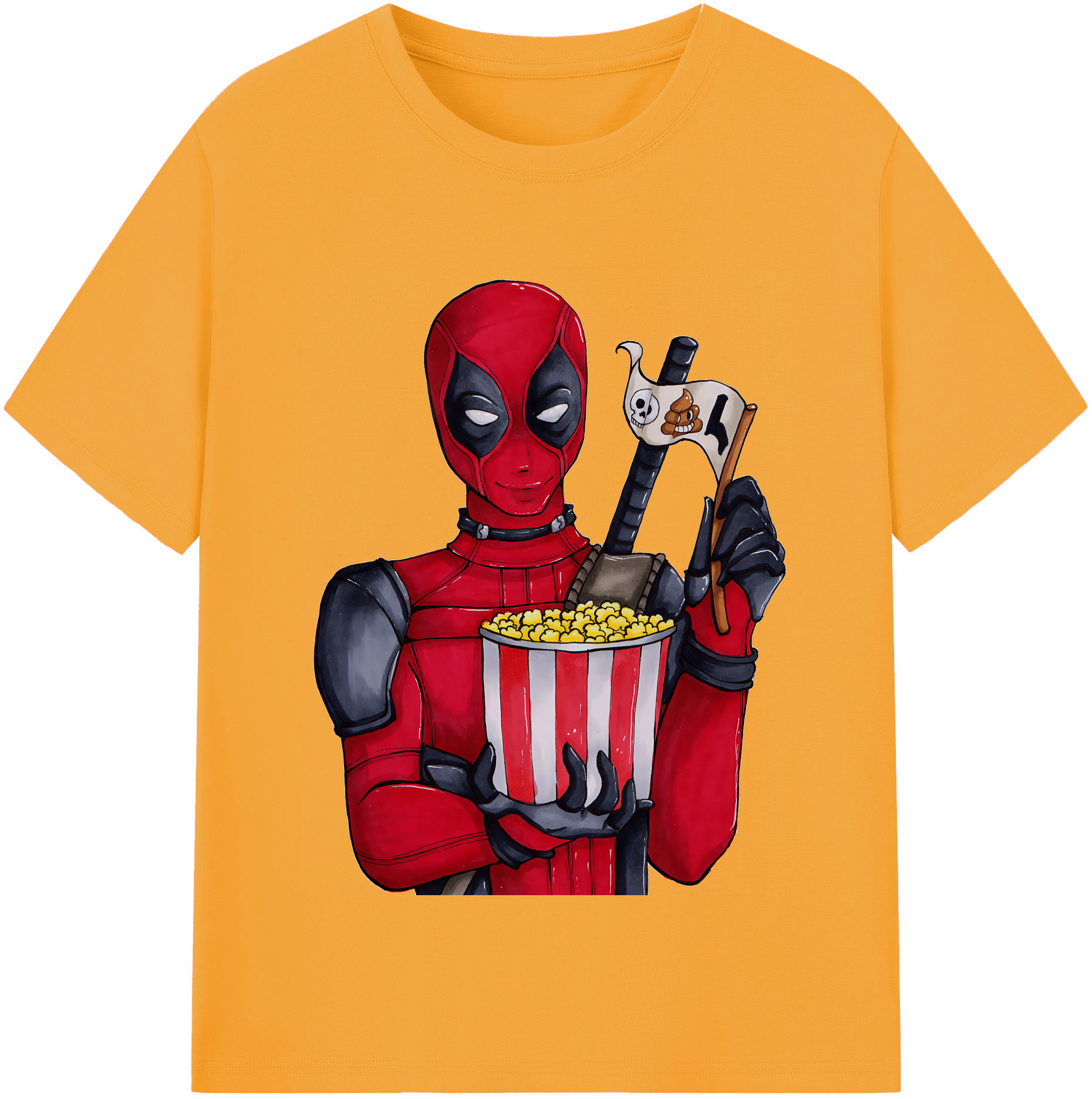 （画像用） Deadpool デッドプール レディースカジュアルプリントTシャツ（綿100％）