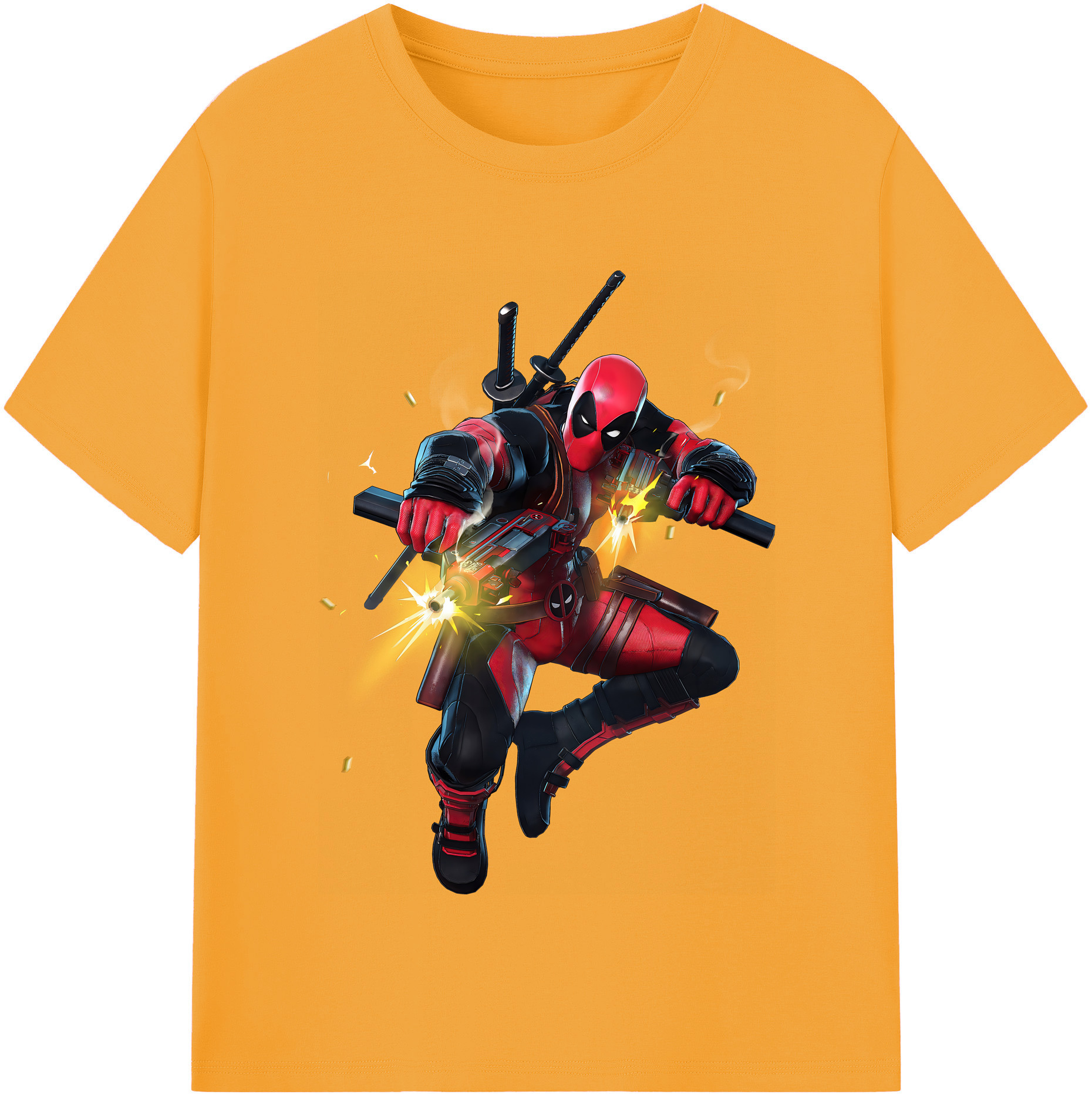 （画像用） Deadpool デッドプール レディースカジュアルプリントTシャツ（綿100％）
