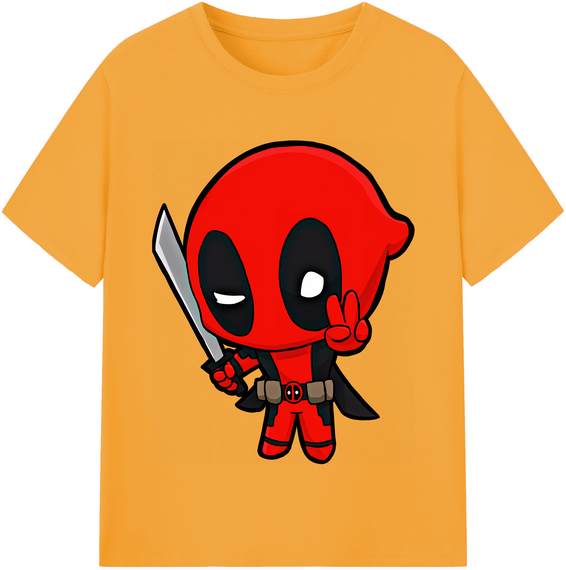 （画像用） Deadpool デッドプール レディースカジュアルプリントTシャツ（綿100％）