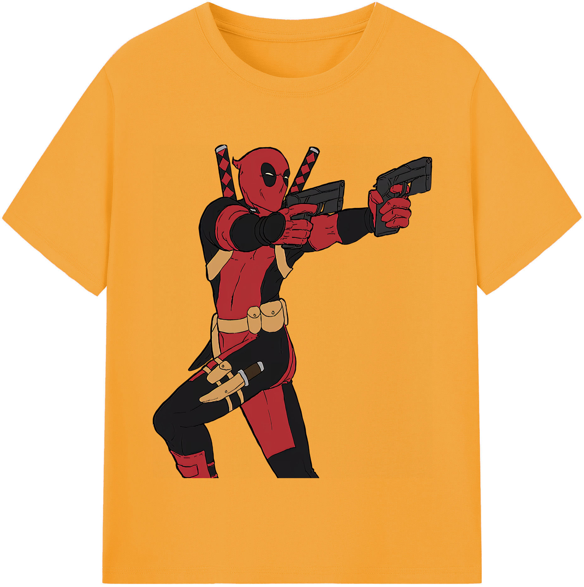 （画像用） Deadpool デッドプール レディースカジュアルプリントTシャツ（綿100％）