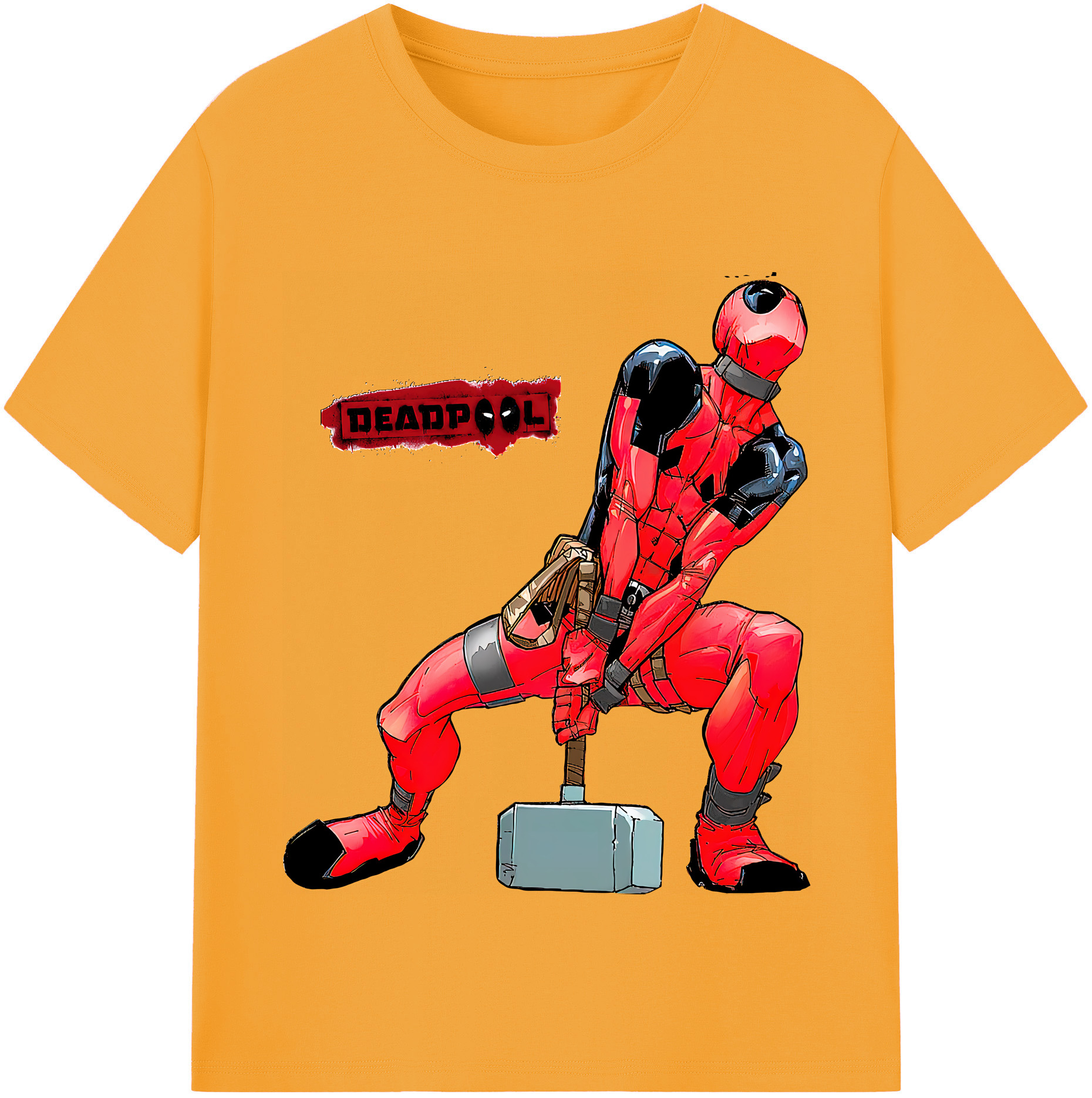（画像用） Deadpool デッドプール レディースカジュアルプリントTシャツ（綿100％）