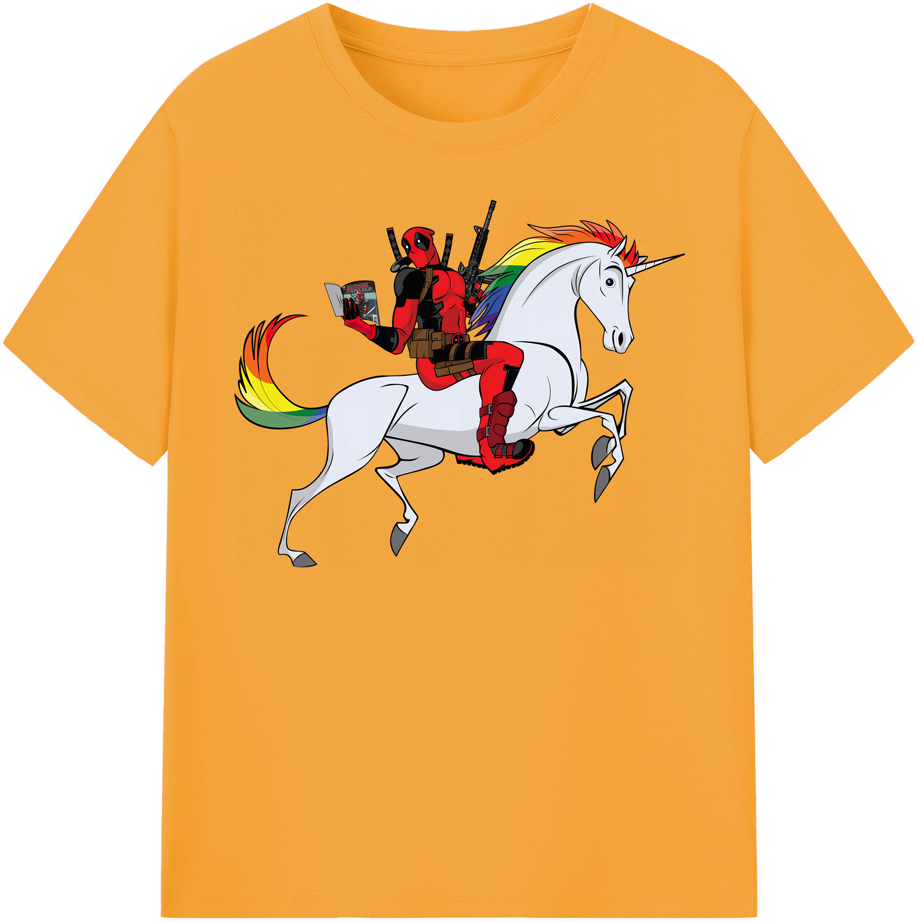 （画像用） Deadpool デッドプール レディースカジュアルプリントTシャツ（綿100％）