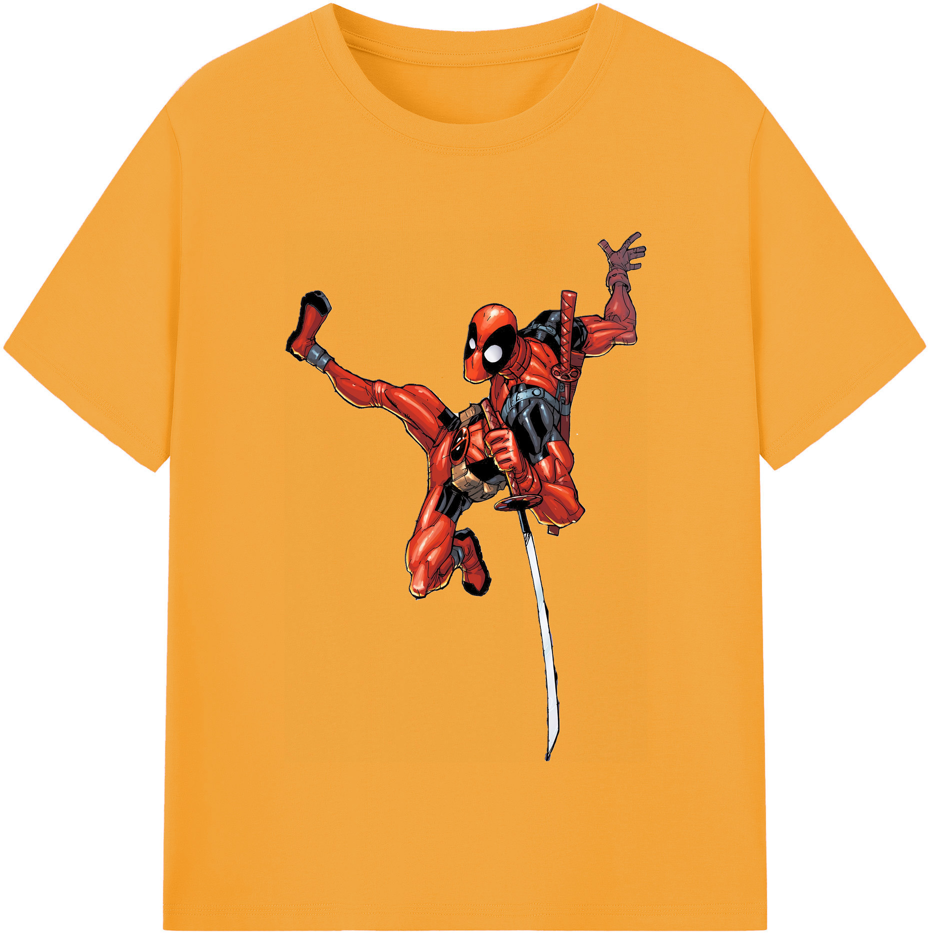 （画像用） Deadpool デッドプール レディースカジュアルプリントTシャツ（綿100％）
