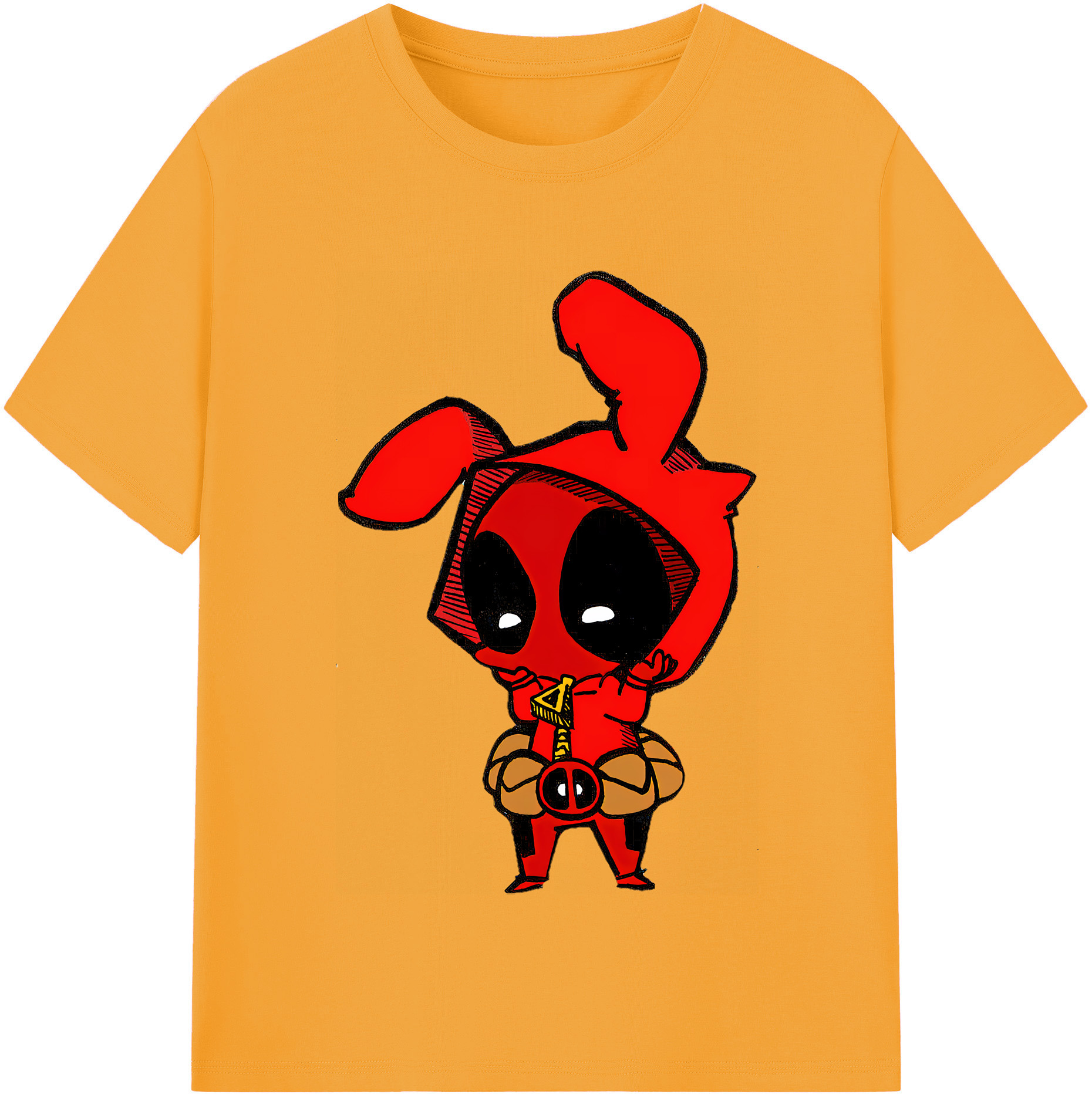 （画像用） Deadpool デッドプール レディースカジュアルプリントTシャツ（綿100％）