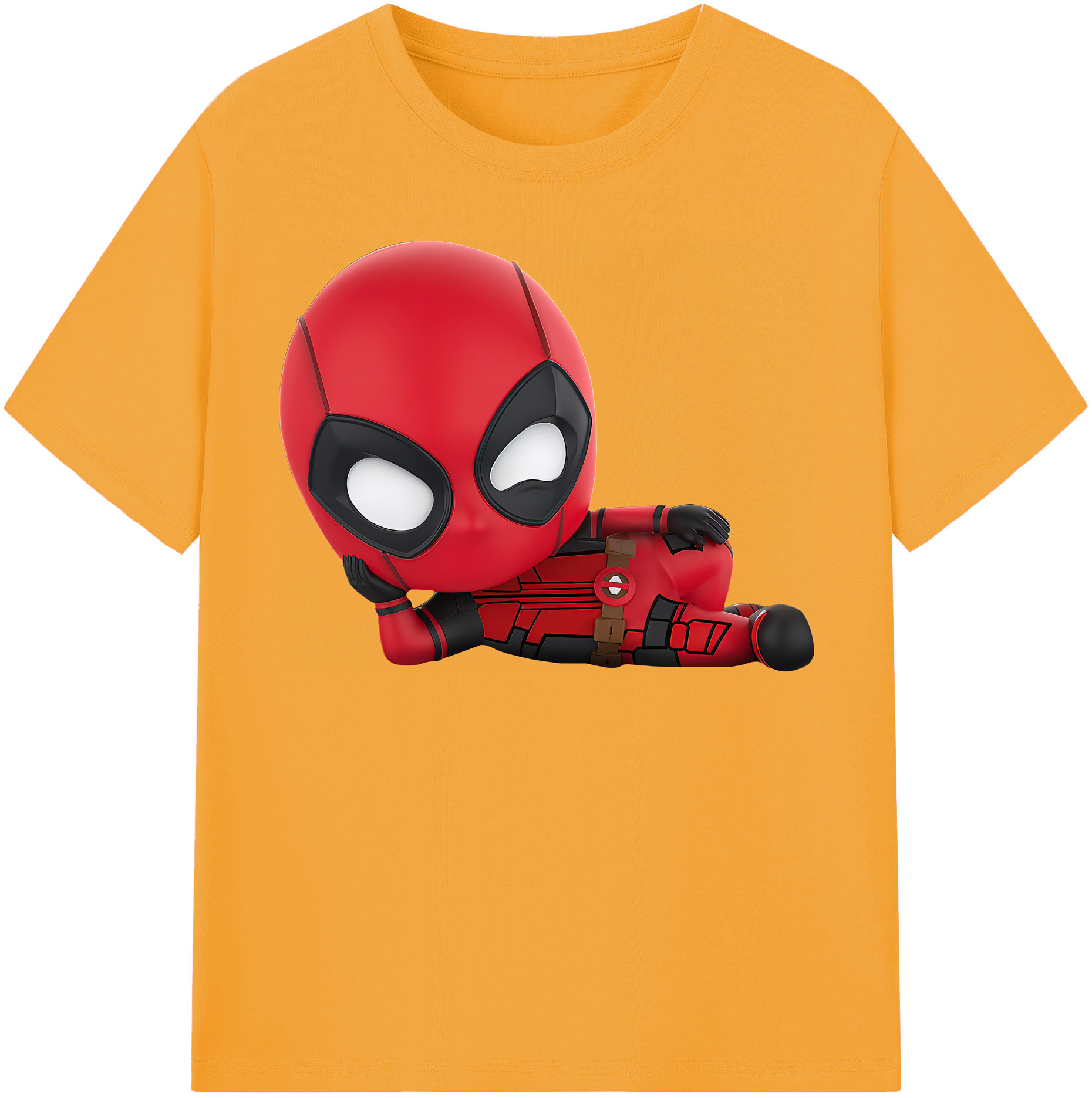 （画像用） Deadpool デッドプール レディースカジュアルプリントTシャツ（綿100％）