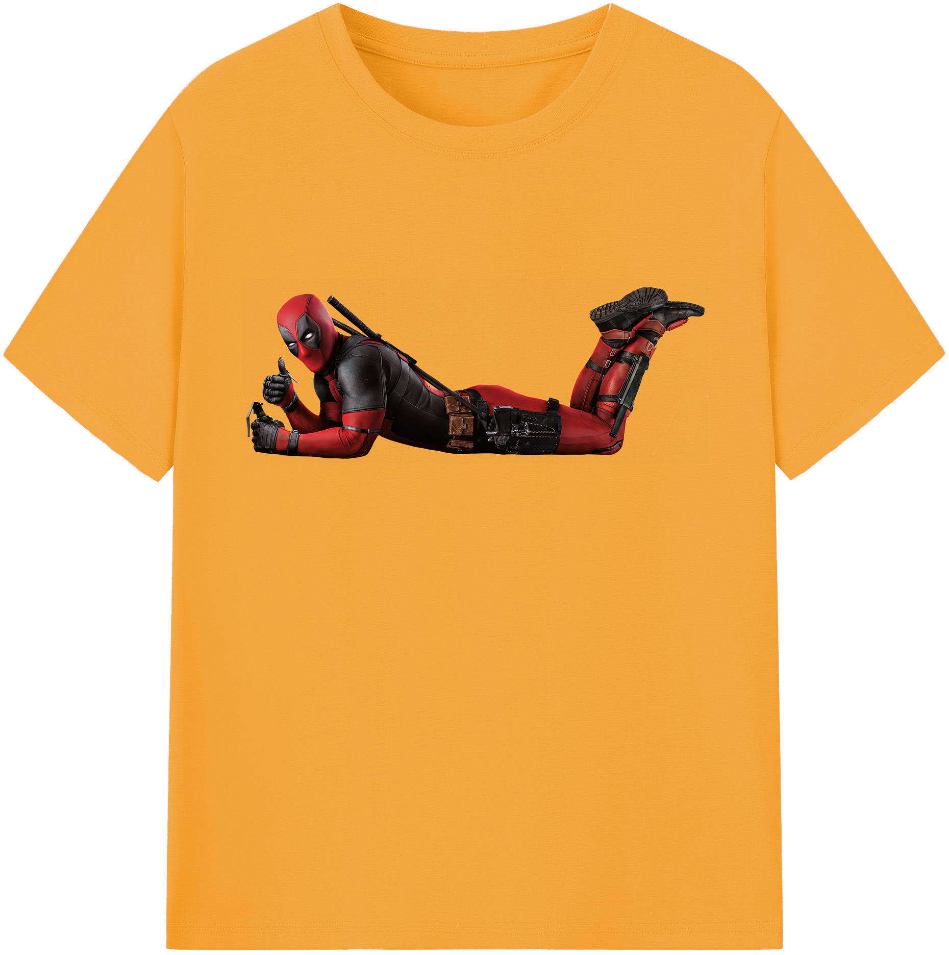 （画像用） Deadpool デッドプール レディースカジュアルプリントTシャツ（綿100％）