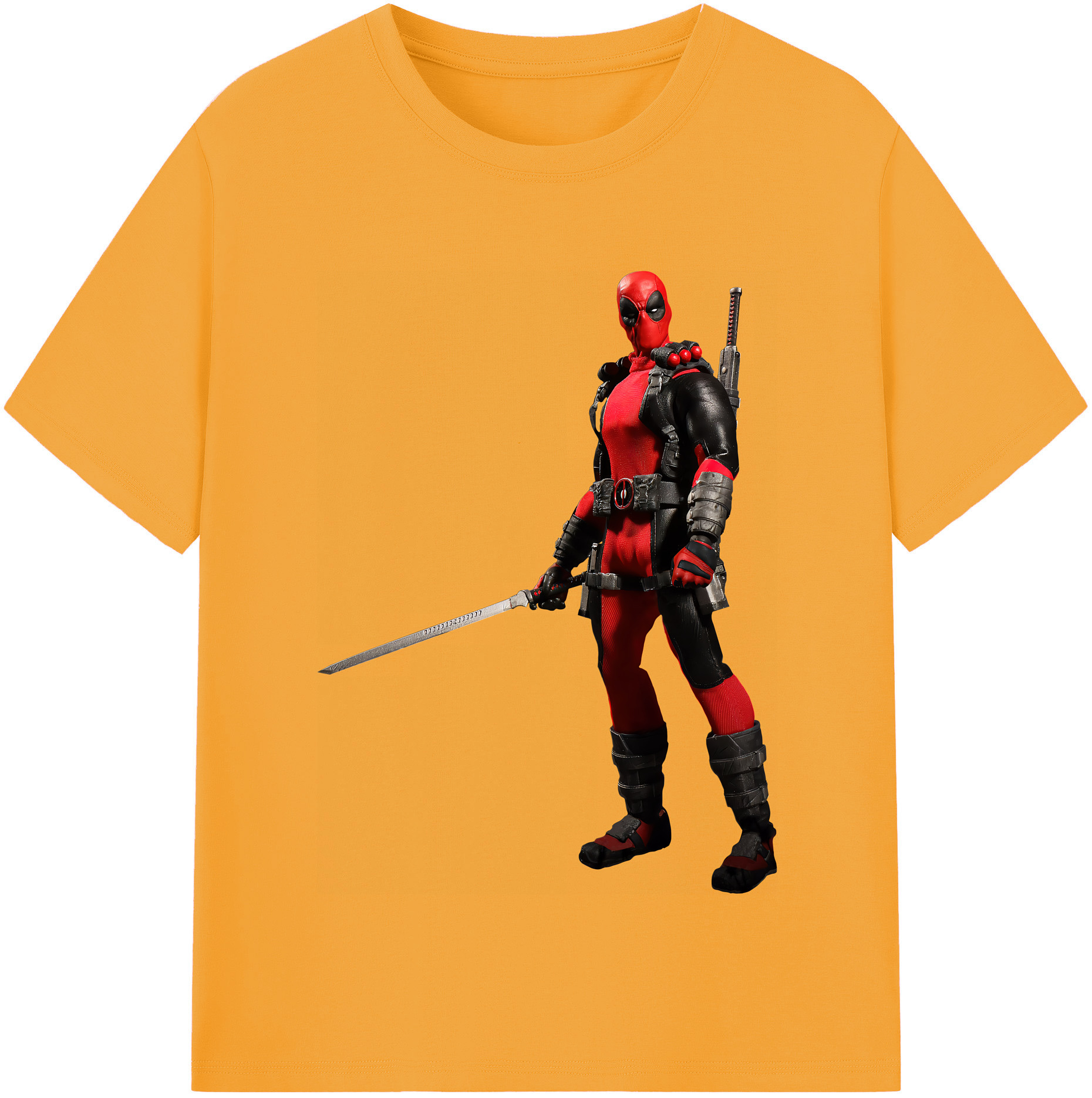 （画像用） Deadpool デッドプール レディースカジュアルプリントTシャツ（綿100％）