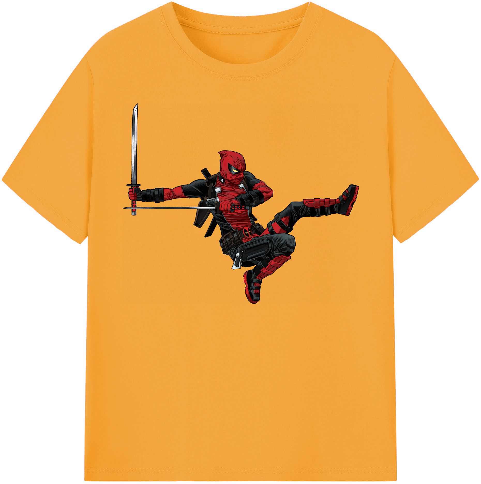 （画像用） Deadpool デッドプール レディースカジュアルプリントTシャツ（綿100％）