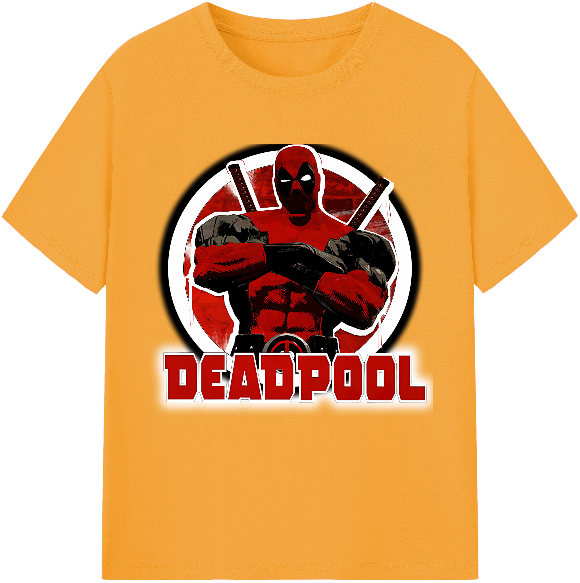 （画像用） Deadpool デッドプール レディースカジュアルプリントTシャツ（綿100％）