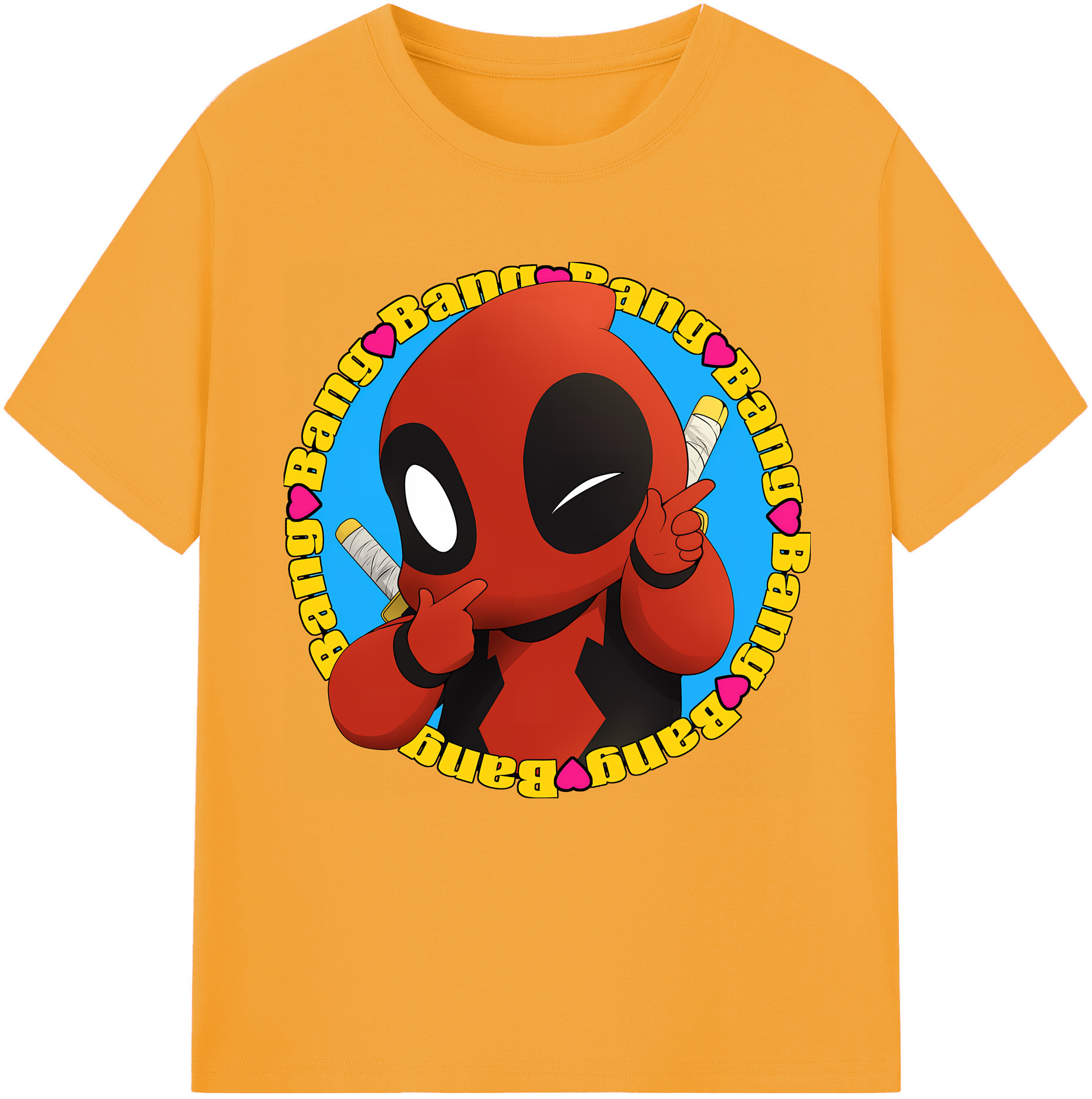 （画像用） Deadpool デッドプール レディースカジュアルプリントTシャツ（綿100％）