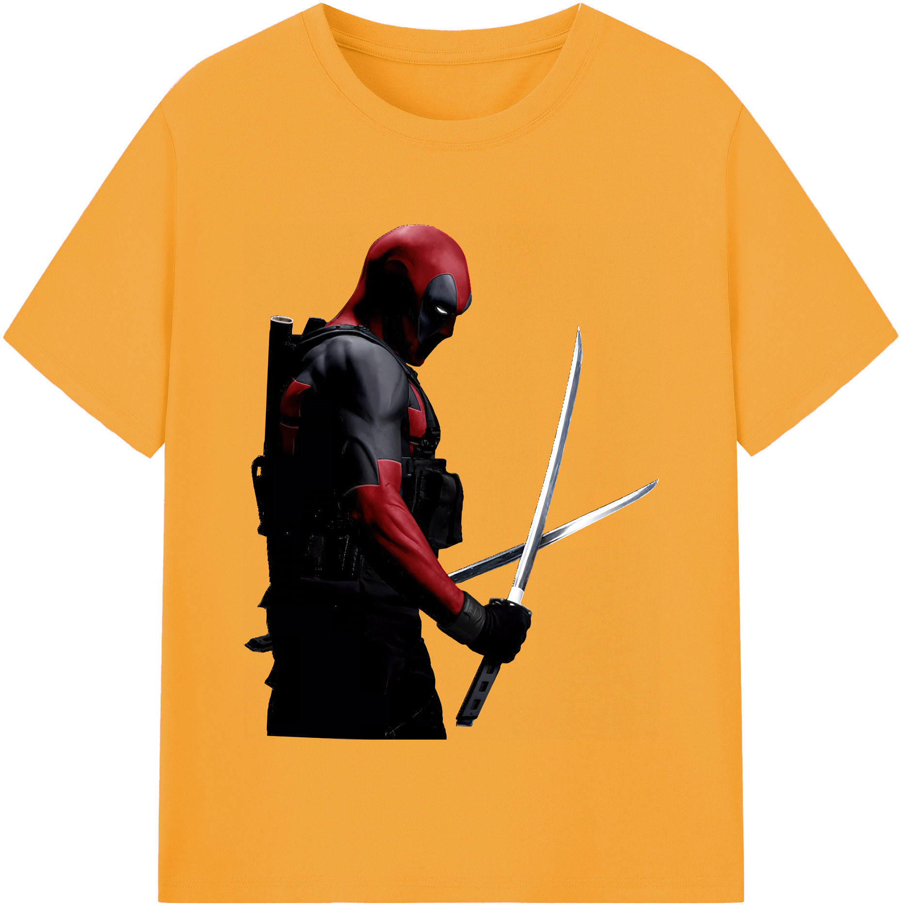 （画像用） Deadpool デッドプール レディースカジュアルプリントTシャツ（綿100％）