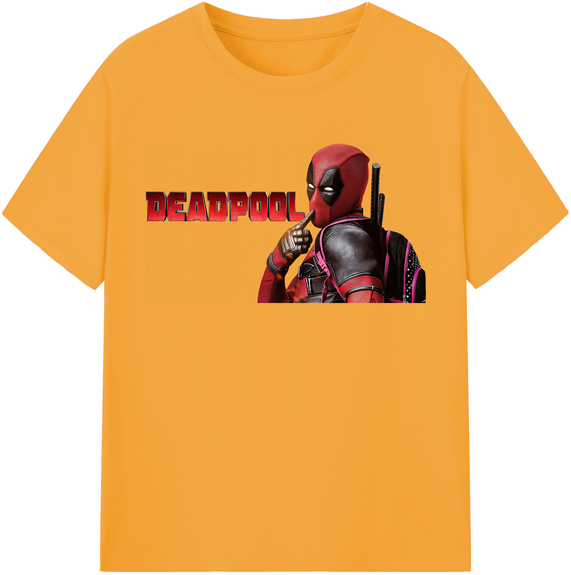 （画像用） Deadpool デッドプール レディースカジュアルプリントTシャツ（綿100％）