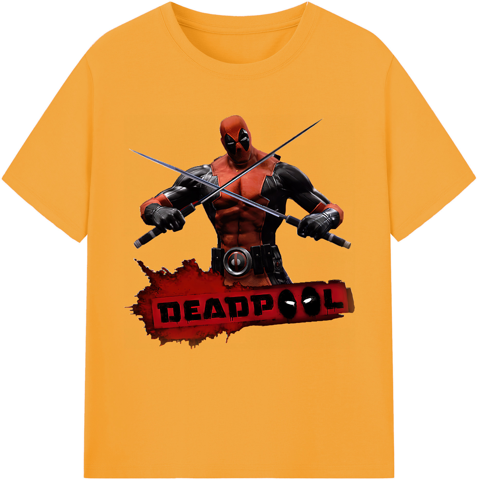 （画像用） Deadpool デッドプール レディースカジュアルプリントTシャツ（綿100％）