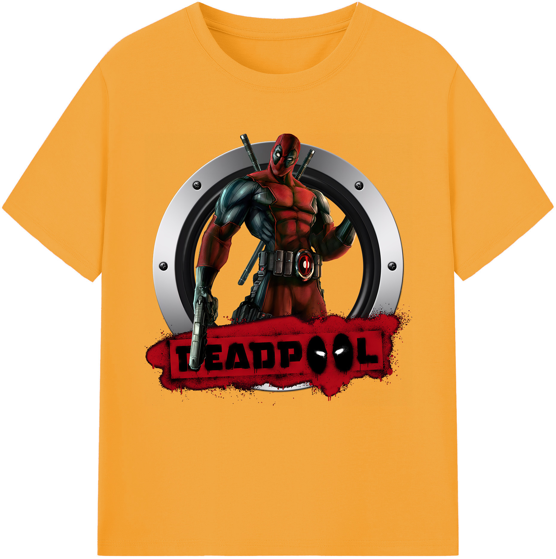 （画像用） Deadpool デッドプール レディースカジュアルプリントTシャツ（綿100％）
