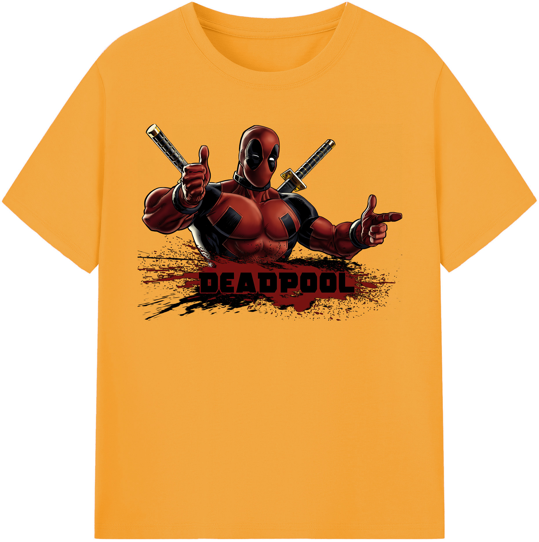 （画像用） Deadpool デッドプール レディースカジュアルプリントTシャツ（綿100％）