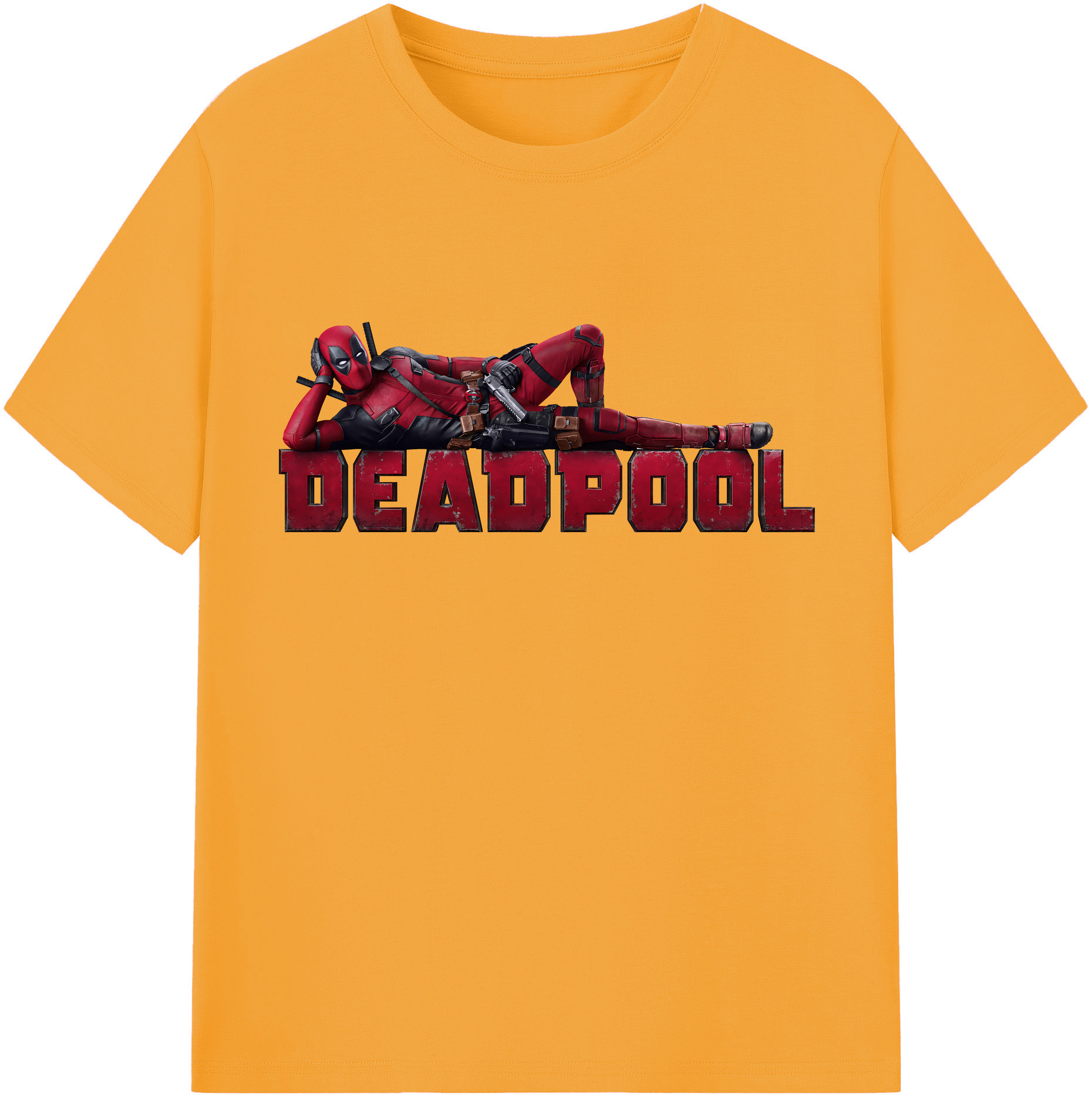 （画像用） Deadpool デッドプール レディースカジュアルプリントTシャツ（綿100％）