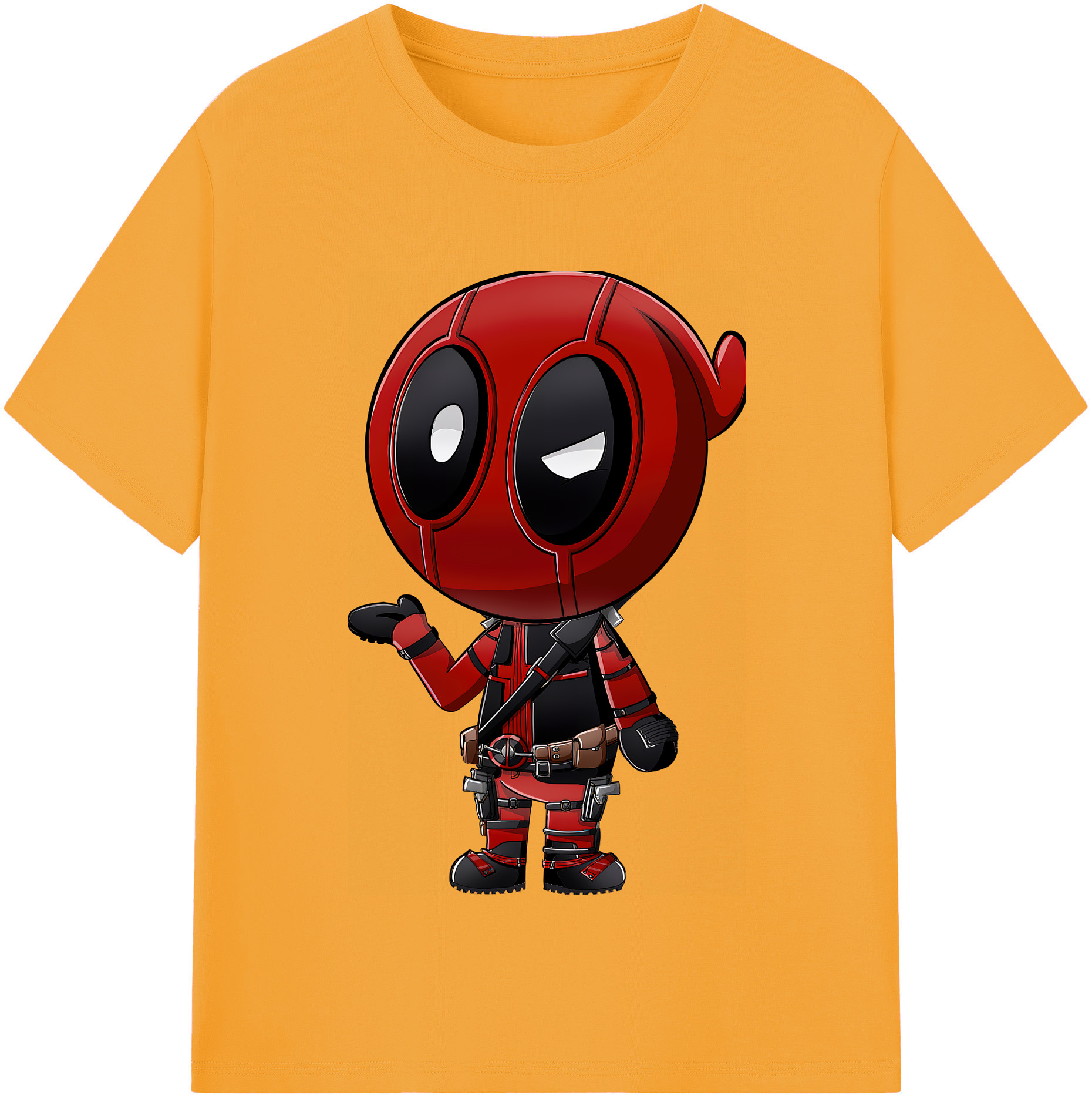 （画像用） Deadpool デッドプール レディースカジュアルプリントTシャツ（綿100％）