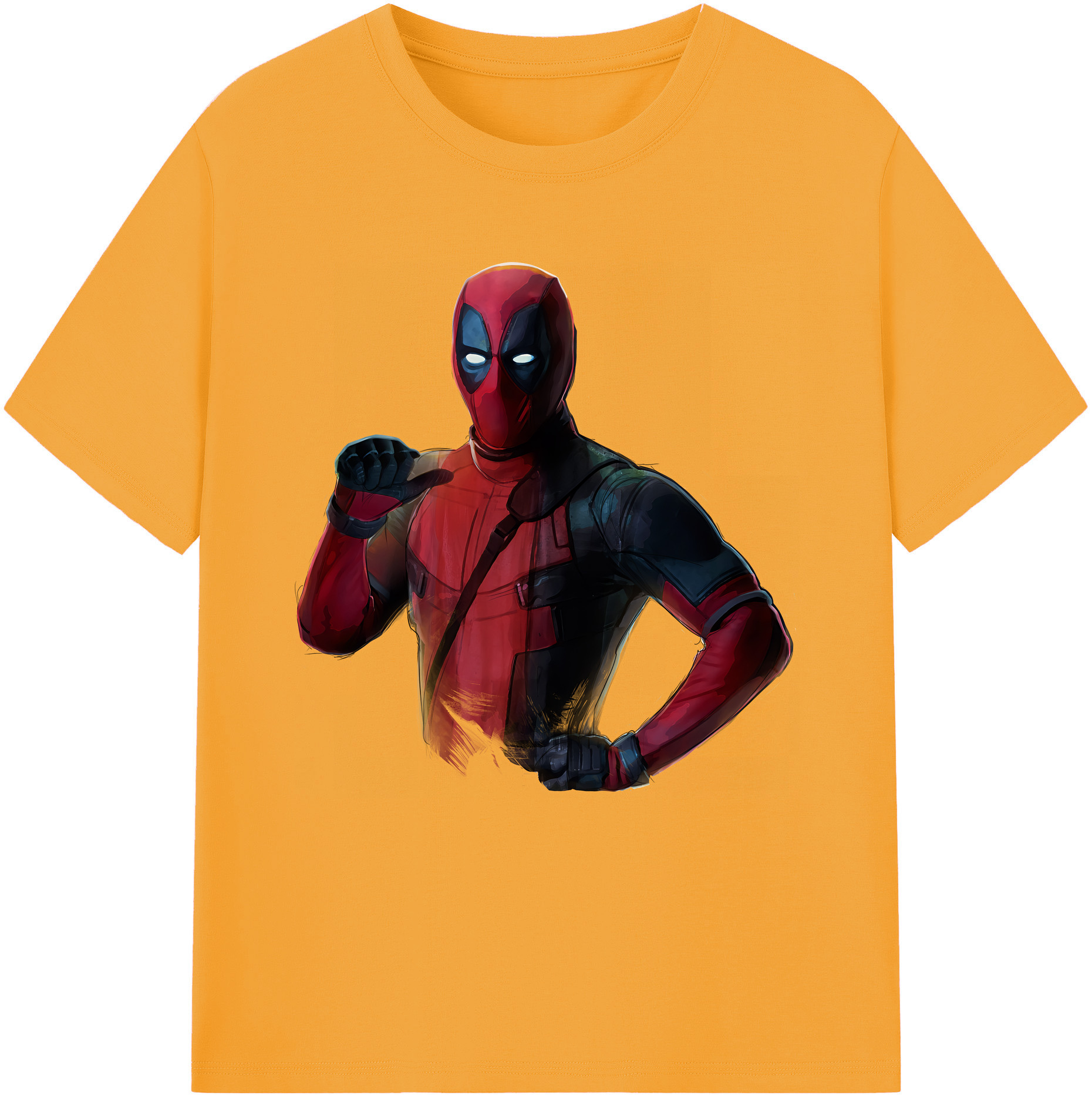 （画像用） Deadpool デッドプール レディースカジュアルプリントTシャツ（綿100％）