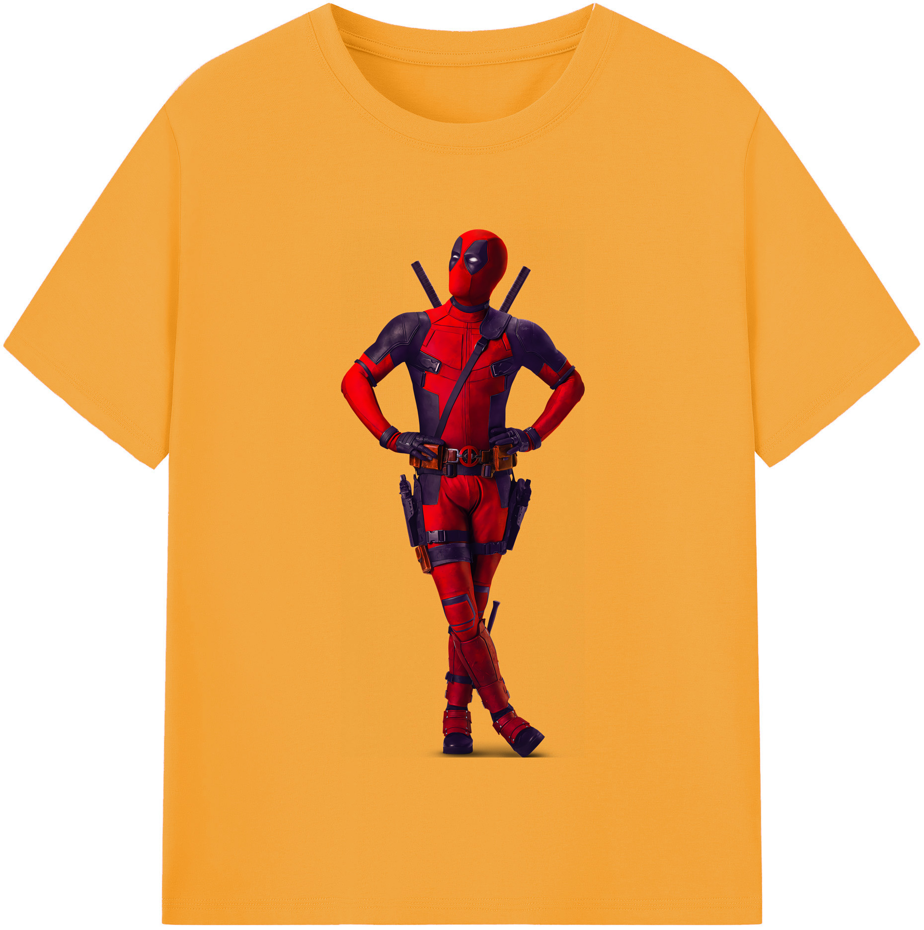（画像用） Deadpool デッドプール レディースカジュアルプリントTシャツ（綿100％）