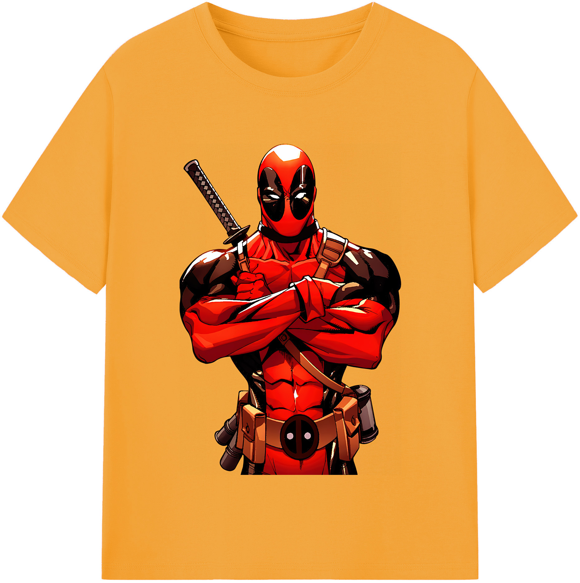（画像用） Deadpool デッドプール レディースカジュアルプリントTシャツ（綿100％）