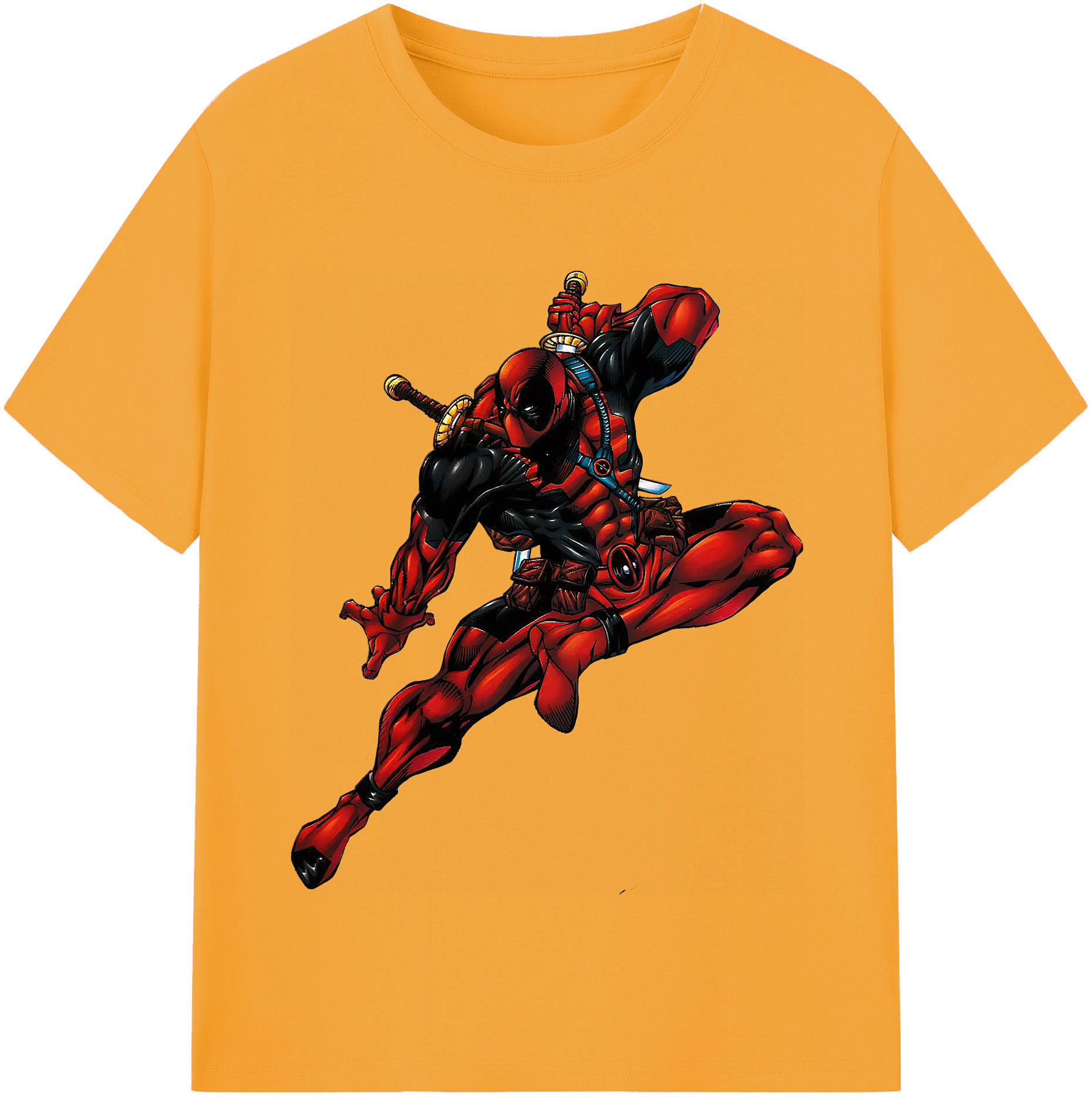 （画像用） Deadpool デッドプール レディースカジュアルプリントTシャツ（綿100％）