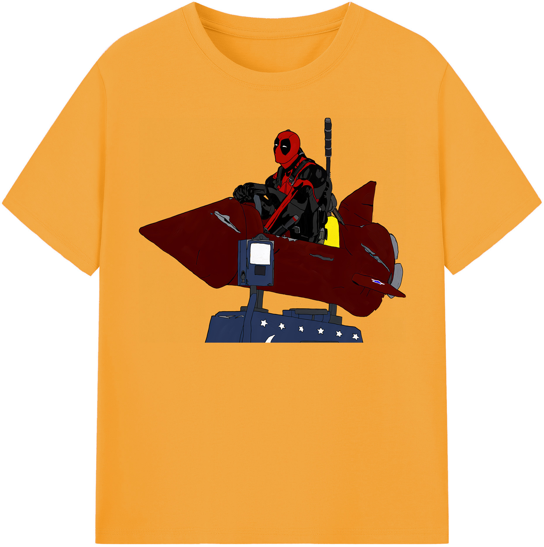 （画像用） Deadpool デッドプール レディースカジュアルプリントTシャツ（綿100％）