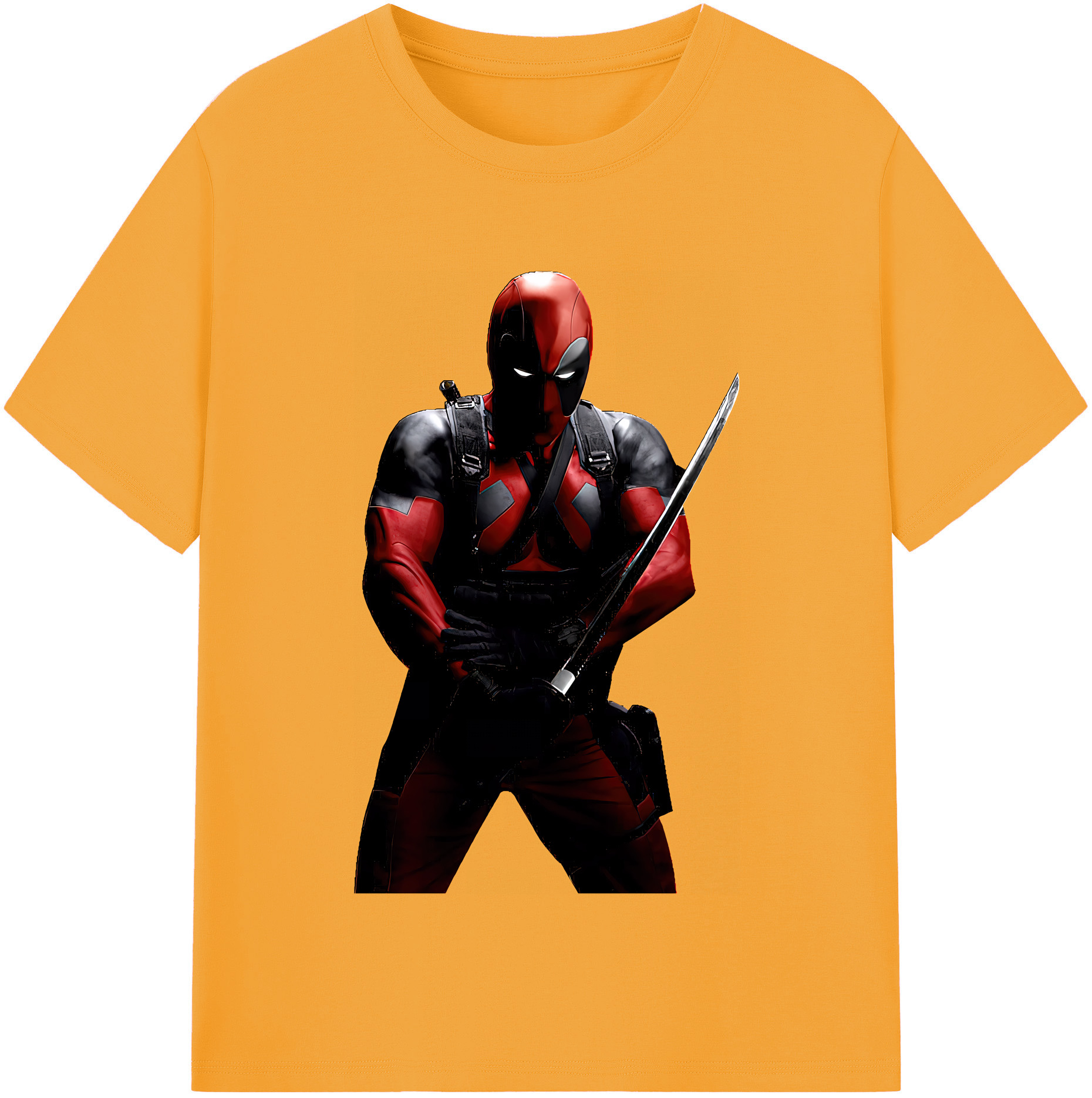 （画像用） Deadpool デッドプール レディースカジュアルプリントTシャツ（綿100％）