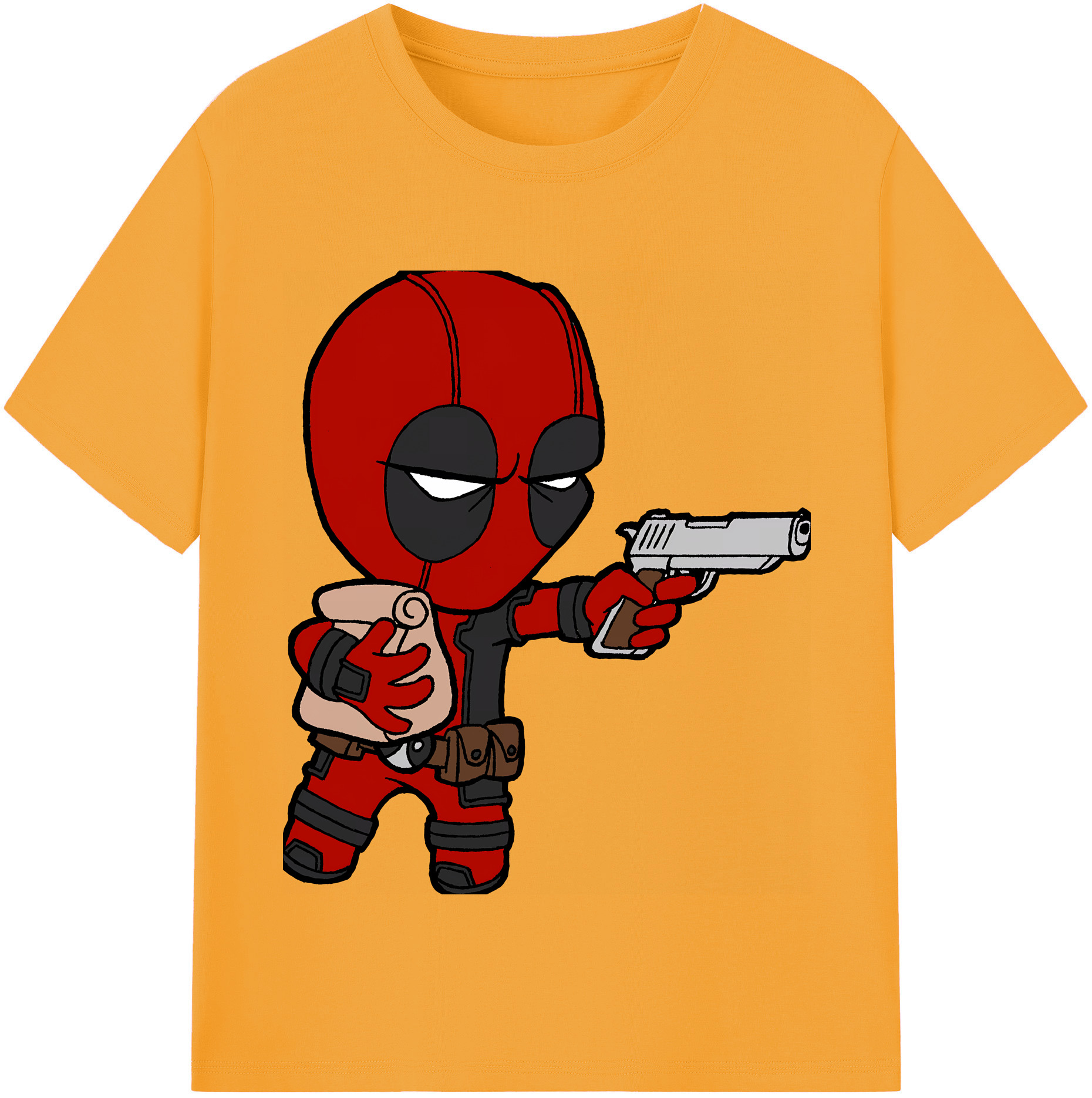 （画像用） Deadpool デッドプール レディースカジュアルプリントTシャツ（綿100％）