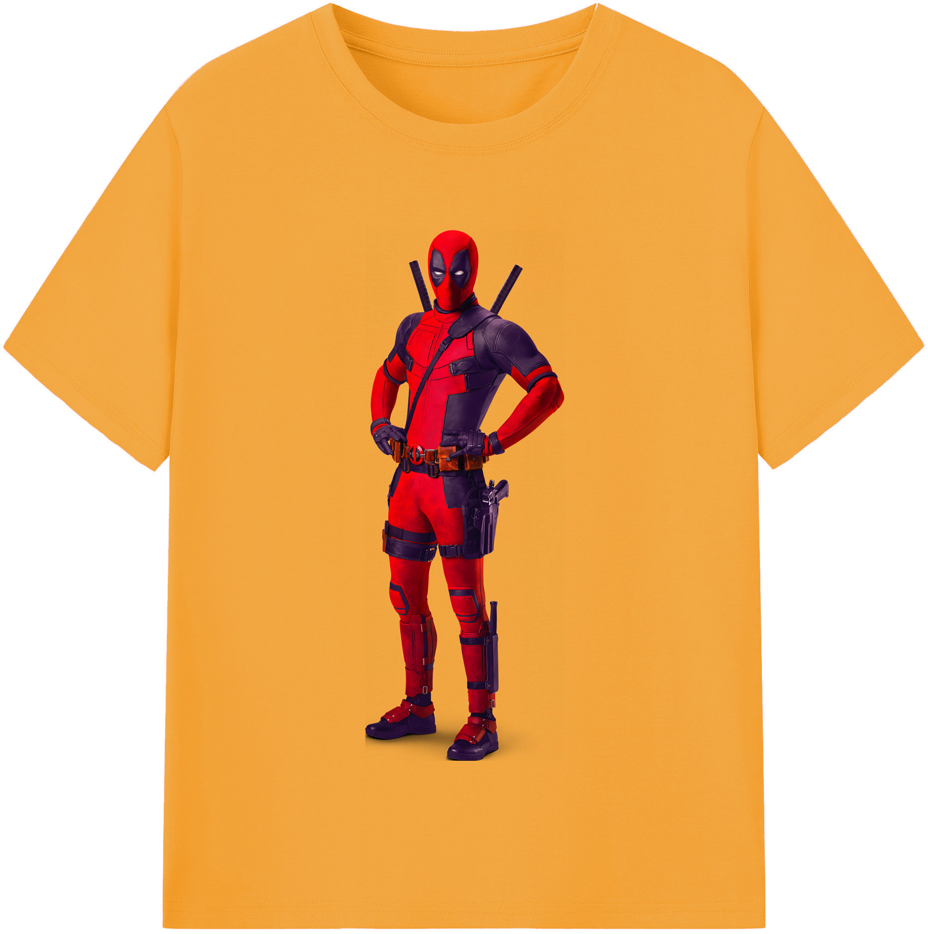 （画像用） Deadpool デッドプール レディースカジュアルプリントTシャツ（綿100％）