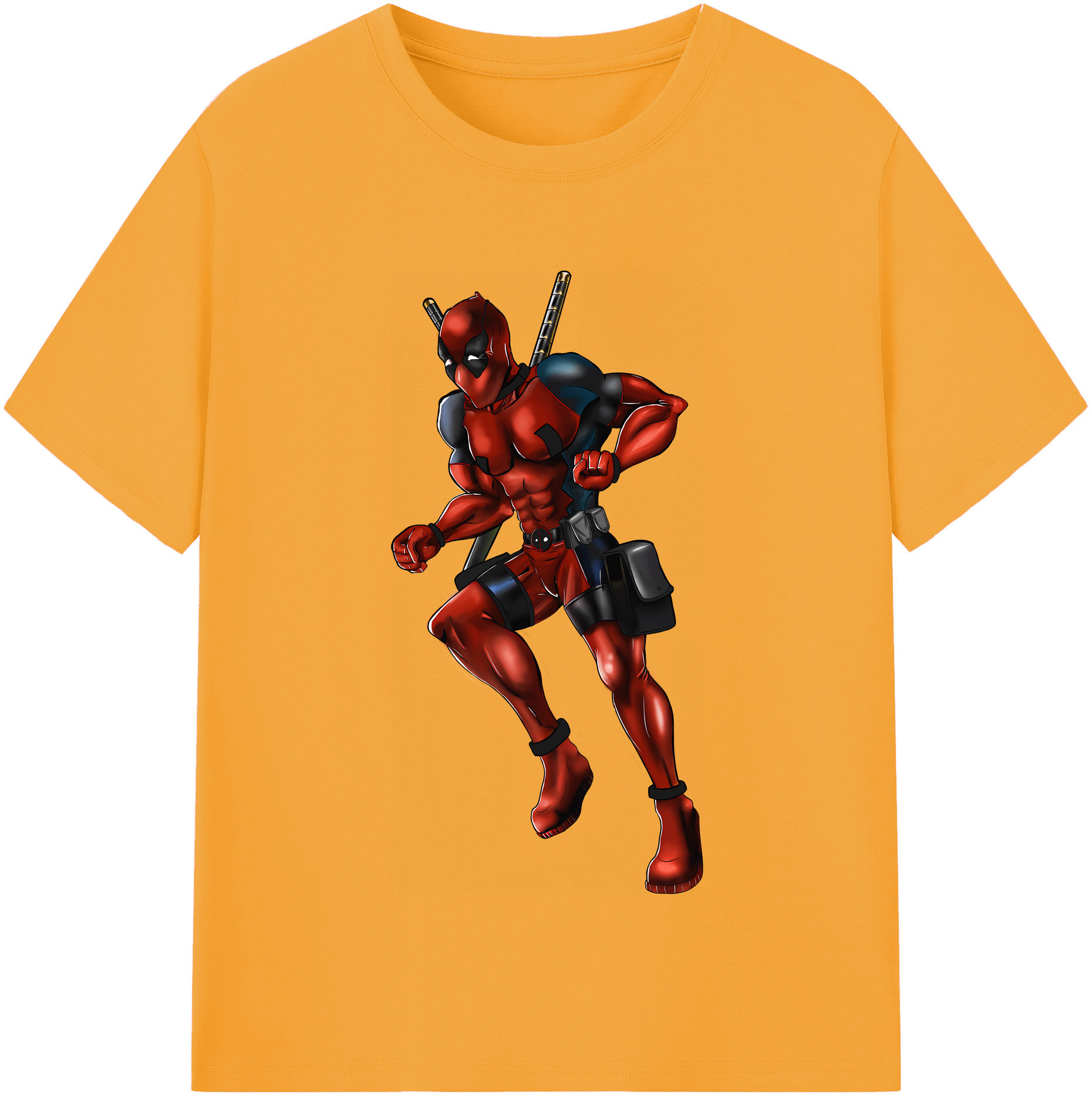 （画像用） Deadpool デッドプール レディースカジュアルプリントTシャツ（綿100％）