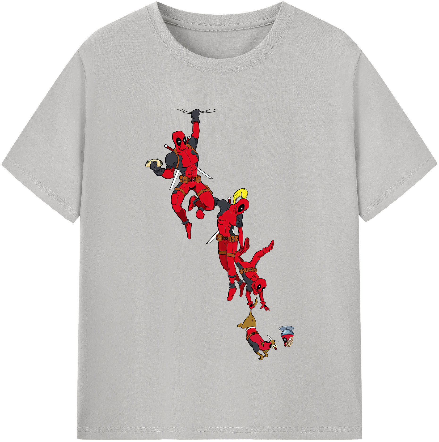 （画像用） Deadpool デッドプール レディースカジュアルプリントTシャツ（綿100％）