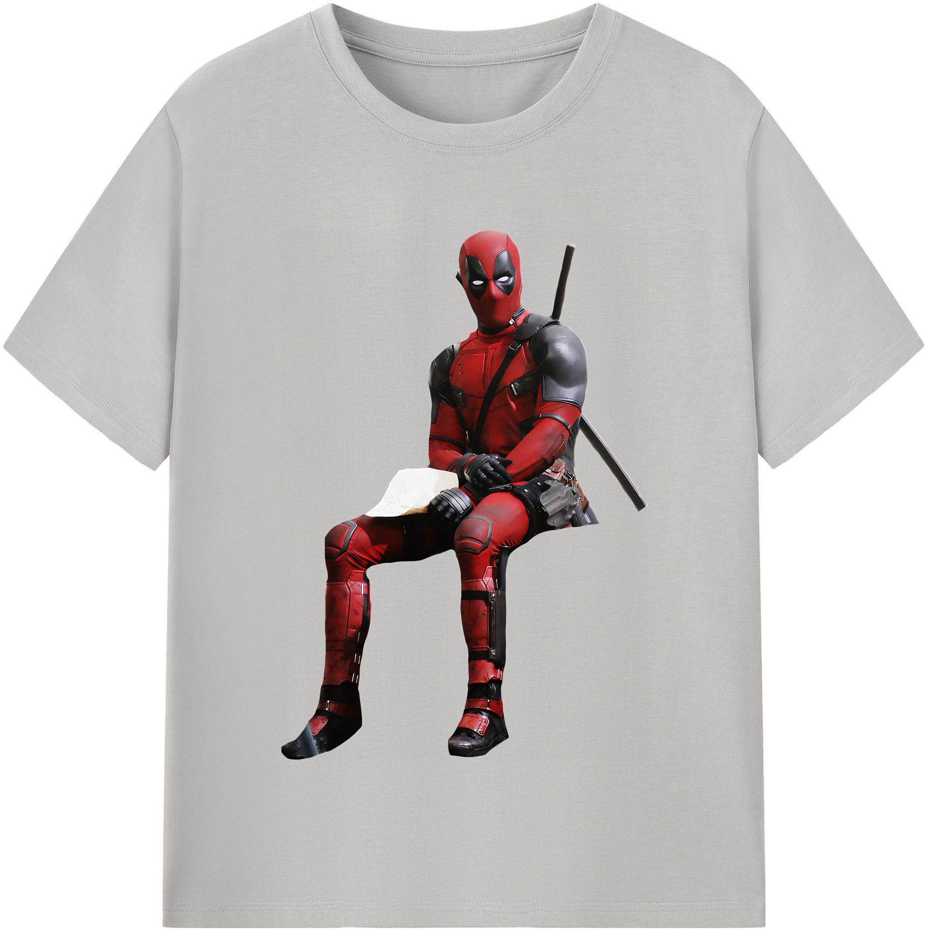 （画像用） Deadpool デッドプール レディースカジュアルプリントTシャツ（綿100％）