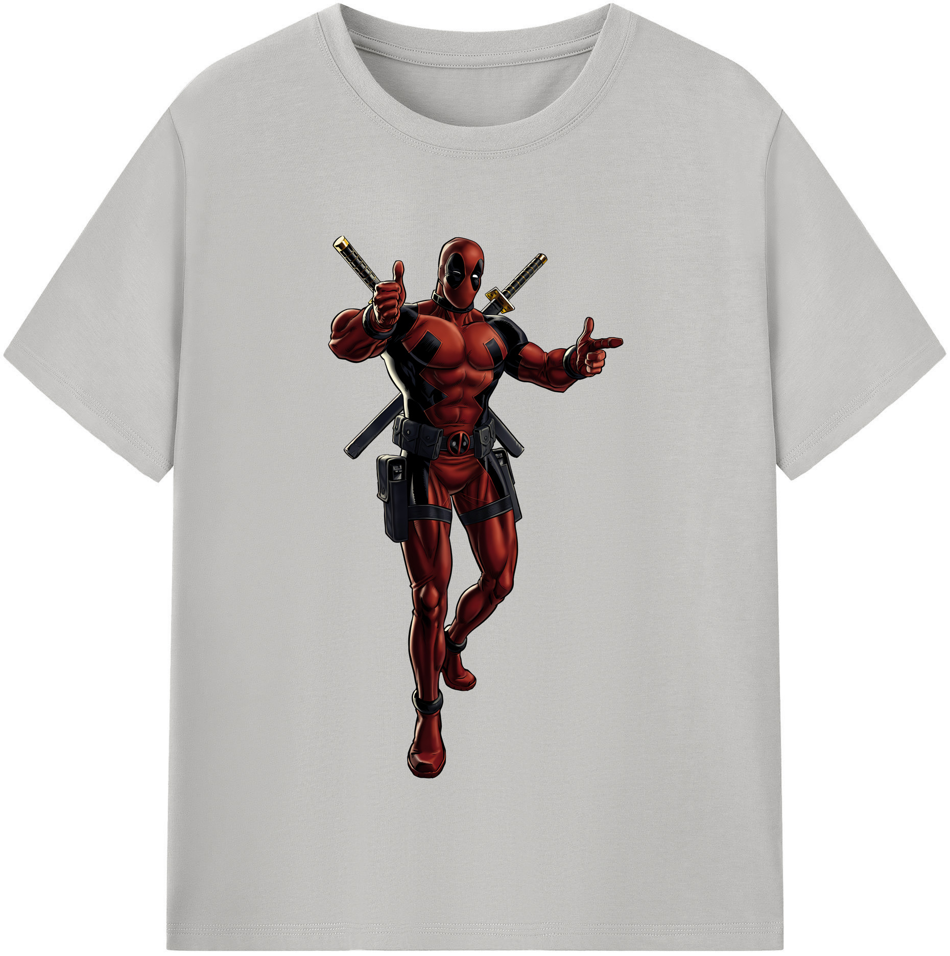 （画像用） Deadpool デッドプール レディースカジュアルプリントTシャツ（綿100％）