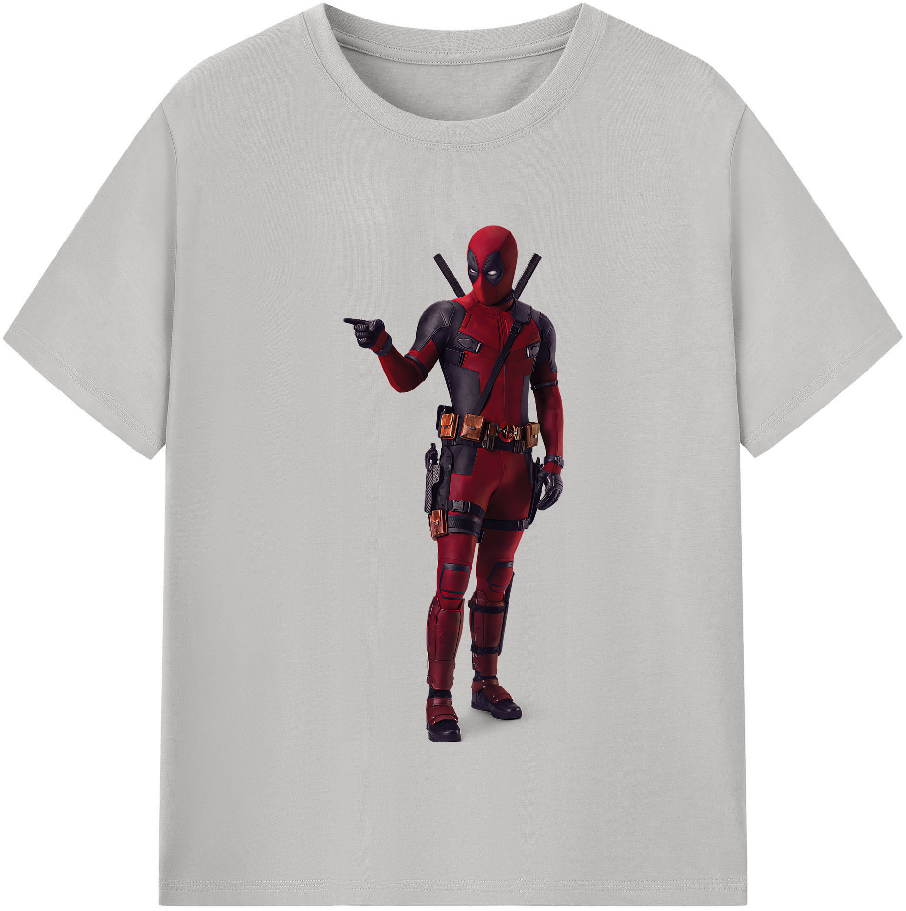 （画像用） Deadpool デッドプール レディースカジュアルプリントTシャツ（綿100％）