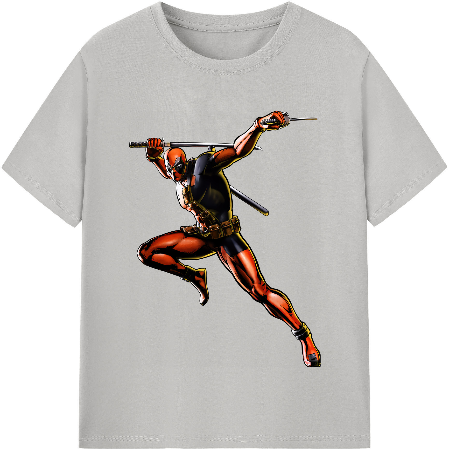 （画像用） Deadpool デッドプール レディースカジュアルプリントTシャツ（綿100％）