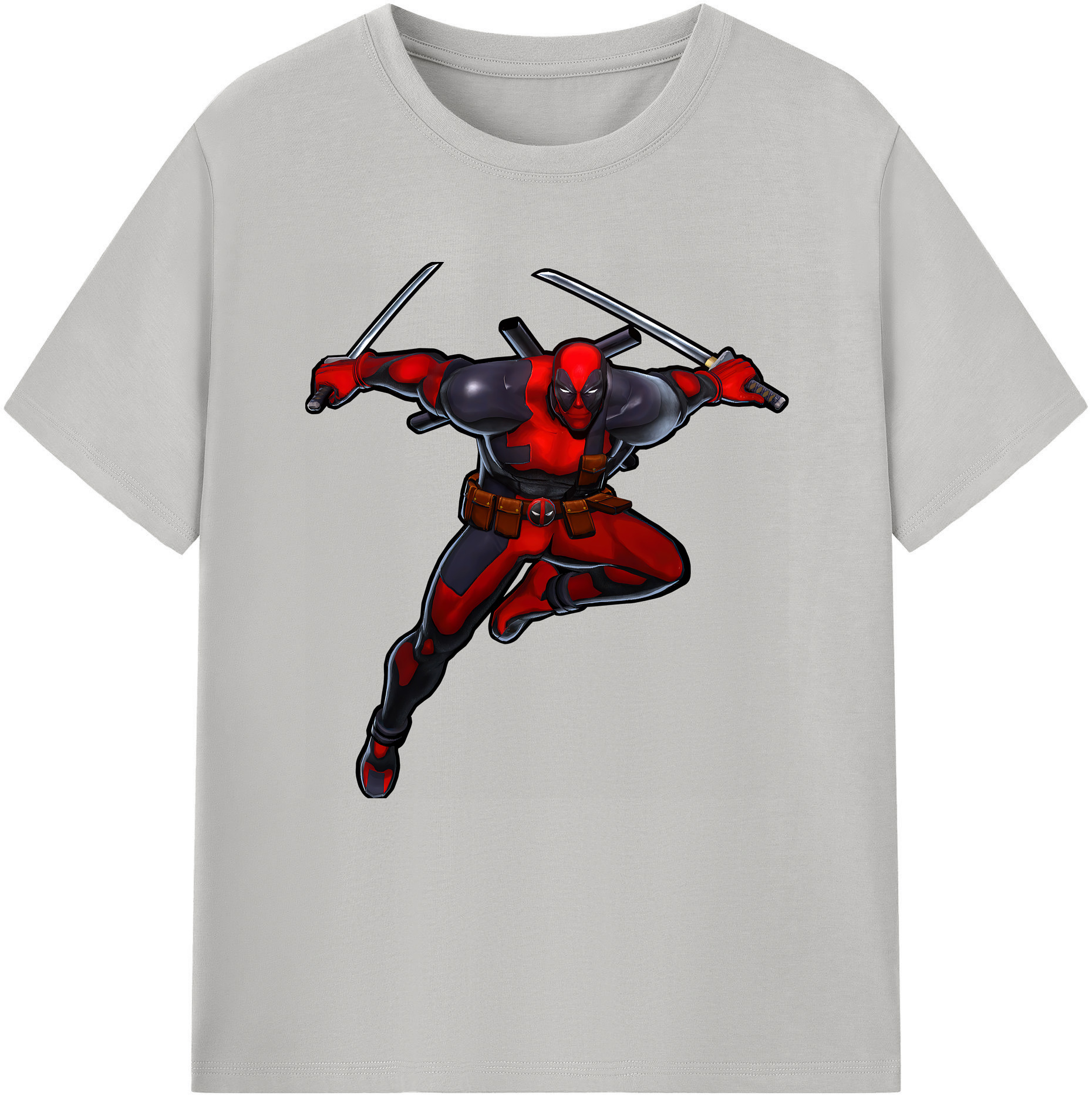 （画像用） Deadpool デッドプール レディースカジュアルプリントTシャツ（綿100％）