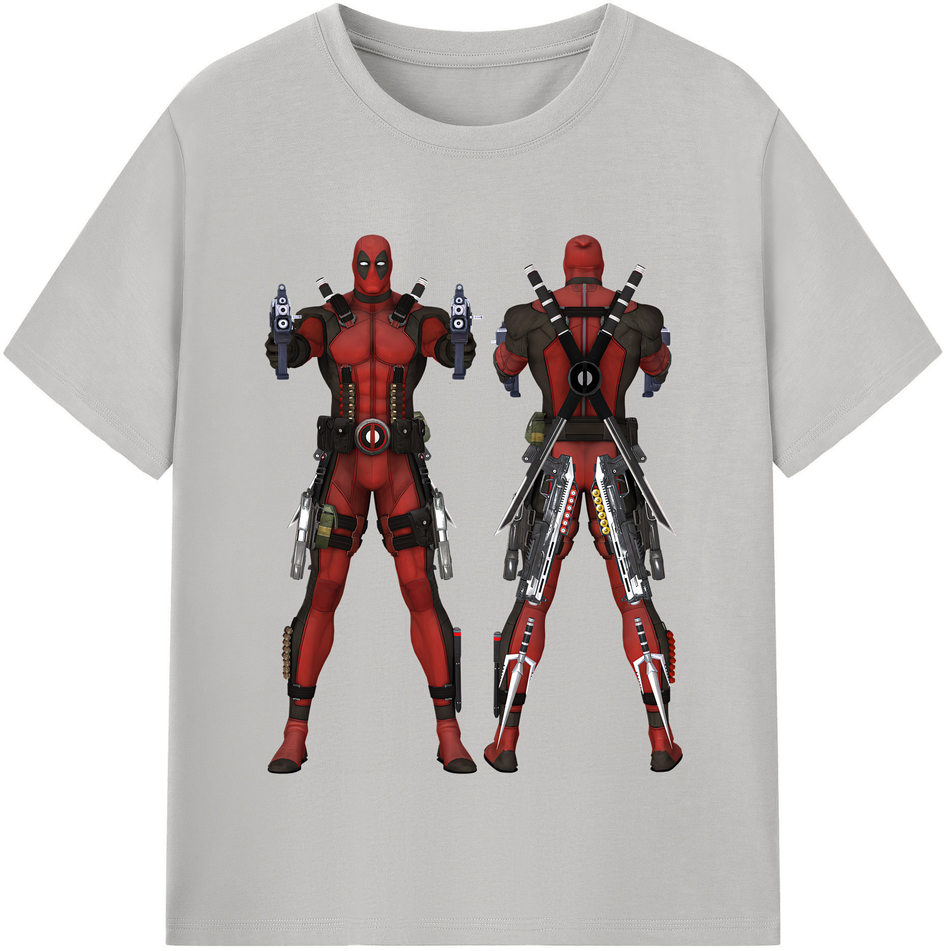 （画像用） Deadpool デッドプール レディースカジュアルプリントTシャツ（綿100％）