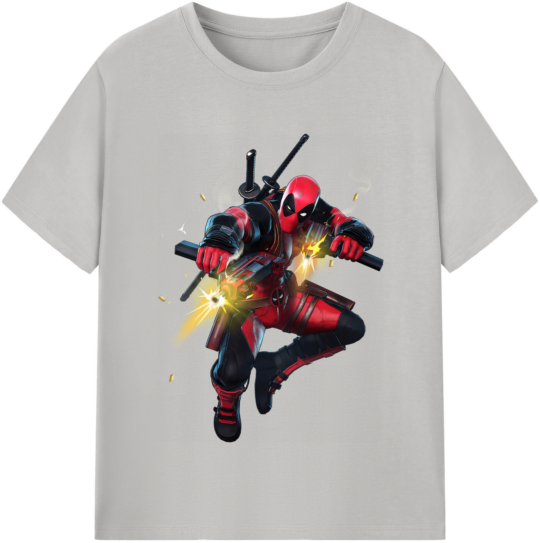 （画像用） Deadpool デッドプール レディースカジュアルプリントTシャツ（綿100％）